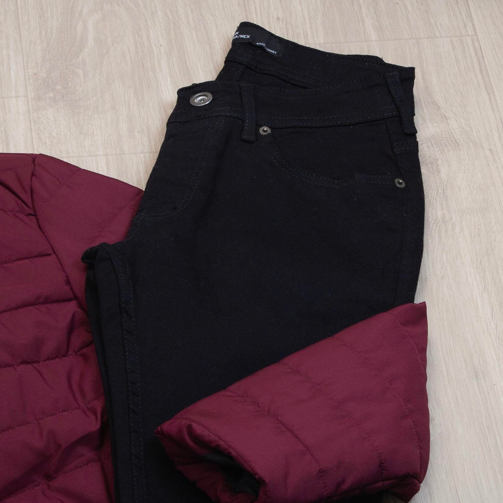Bordo Şişme Mont Boğazlı Body Pantolon Ayakkabı Kombin