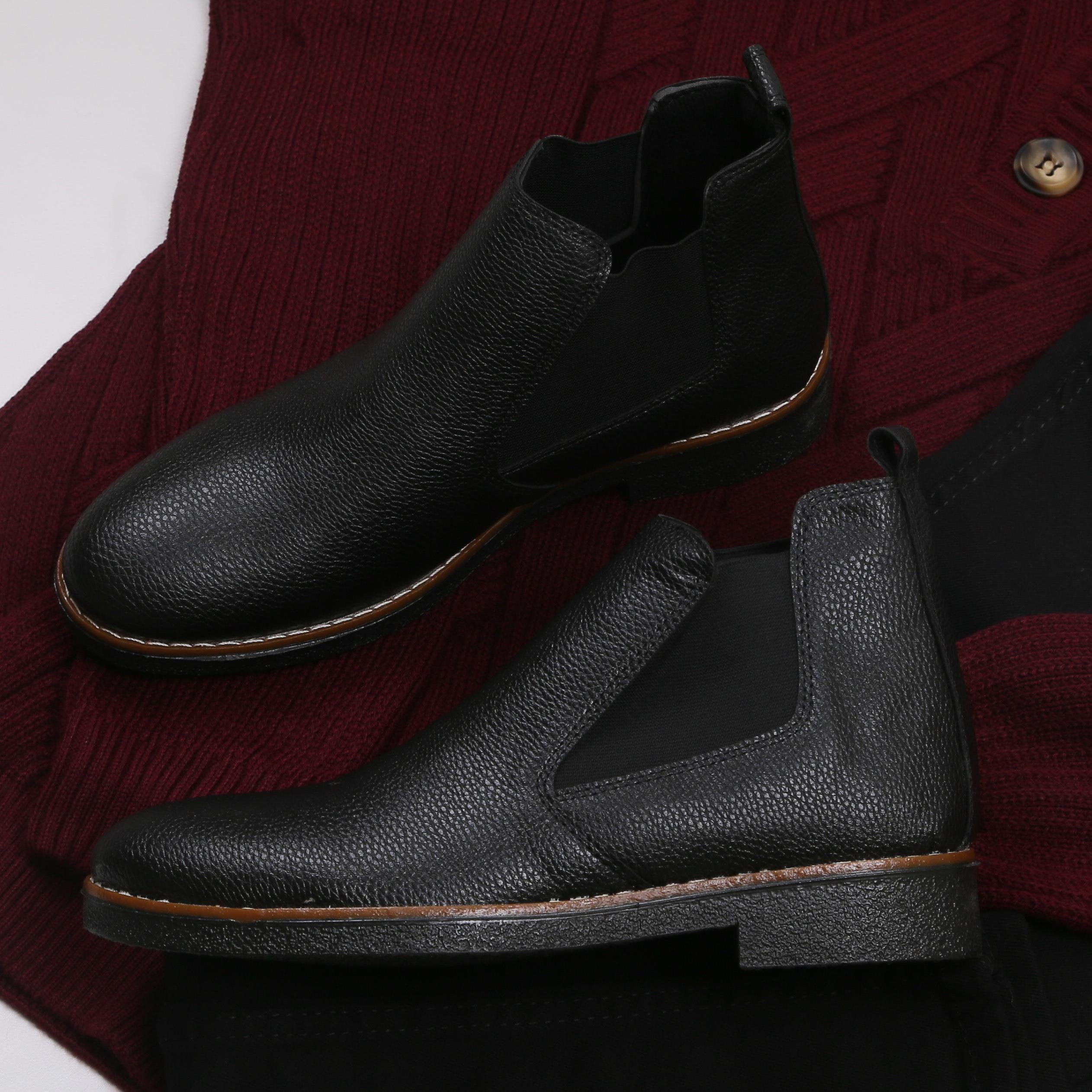 Bordo Triko Kazak Kot Pantolon Bot Kombini