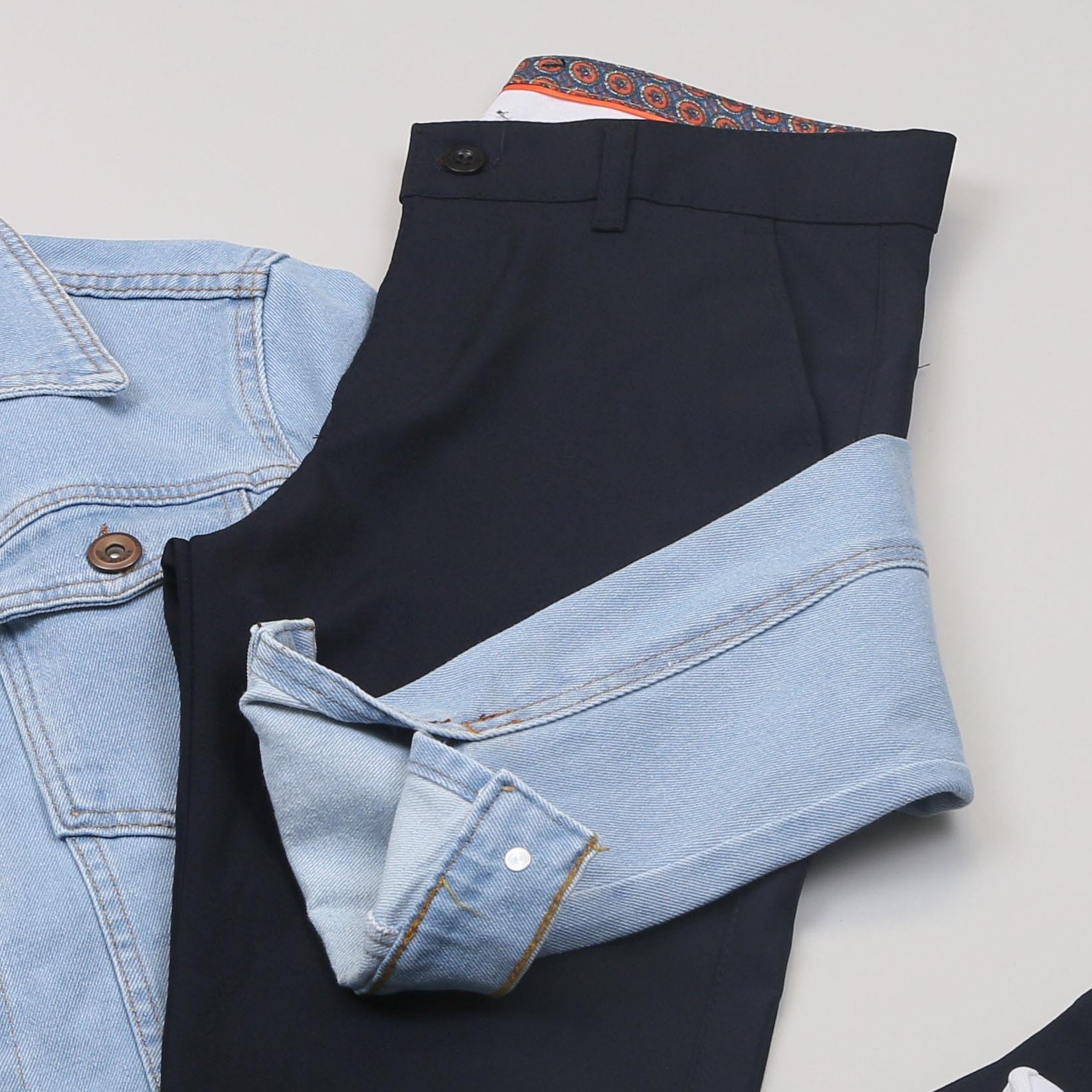 Buz Mavi Kot Ceket Tişört Pantolon Ayakkabı Kombin