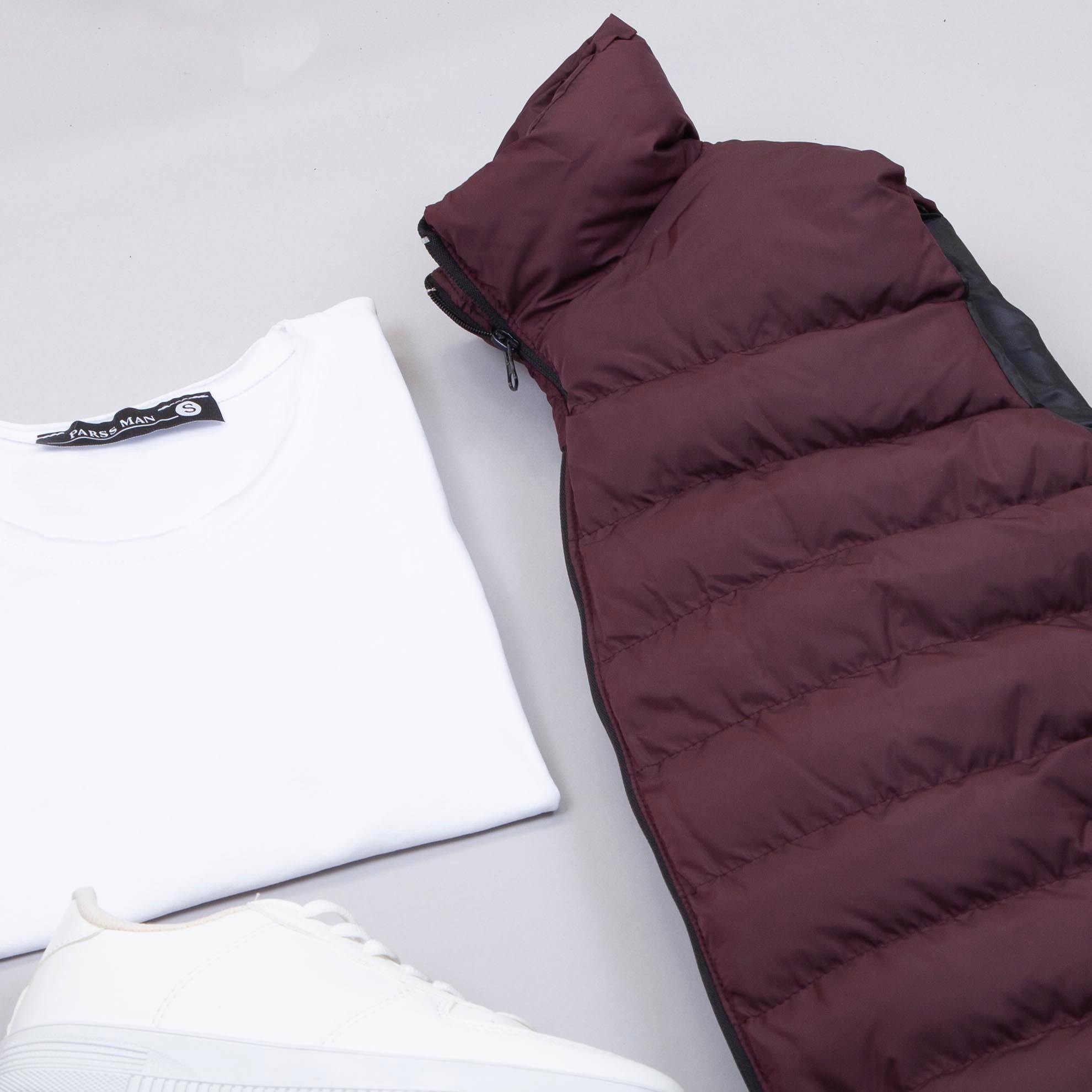 Çıkarılabilir Kapşonlu Şişme Yelek Tişört Pantolon Ayakkabı Kombin