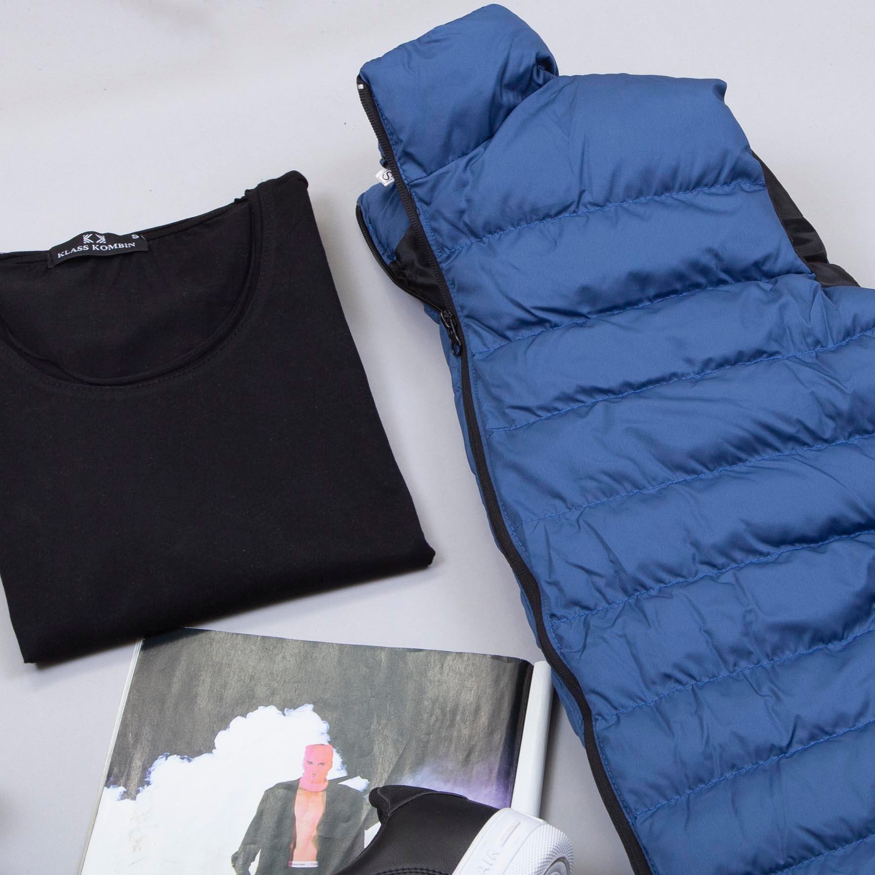 Çıkarılabilir Kapşonlu Şişme Yelek Tişört Pantolon Ayakkabı Kombin