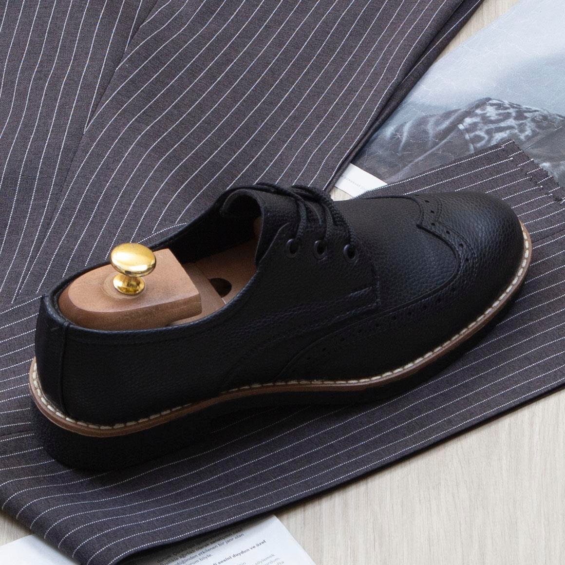 Çizgili Füme Kruvaze Takım Elbise Kombini