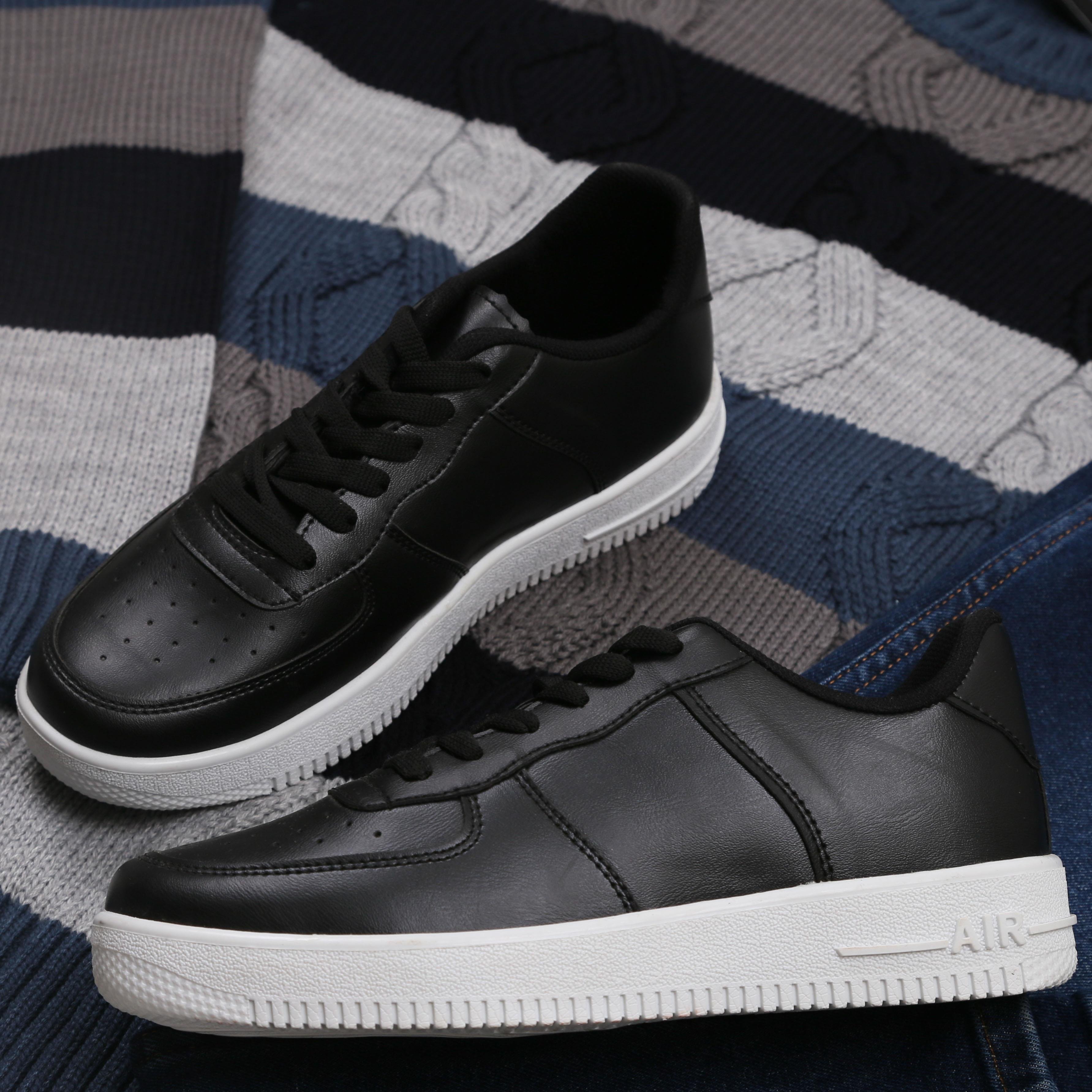 Çizgili Kazak Lacivert Kot Ayakkabı Kombini