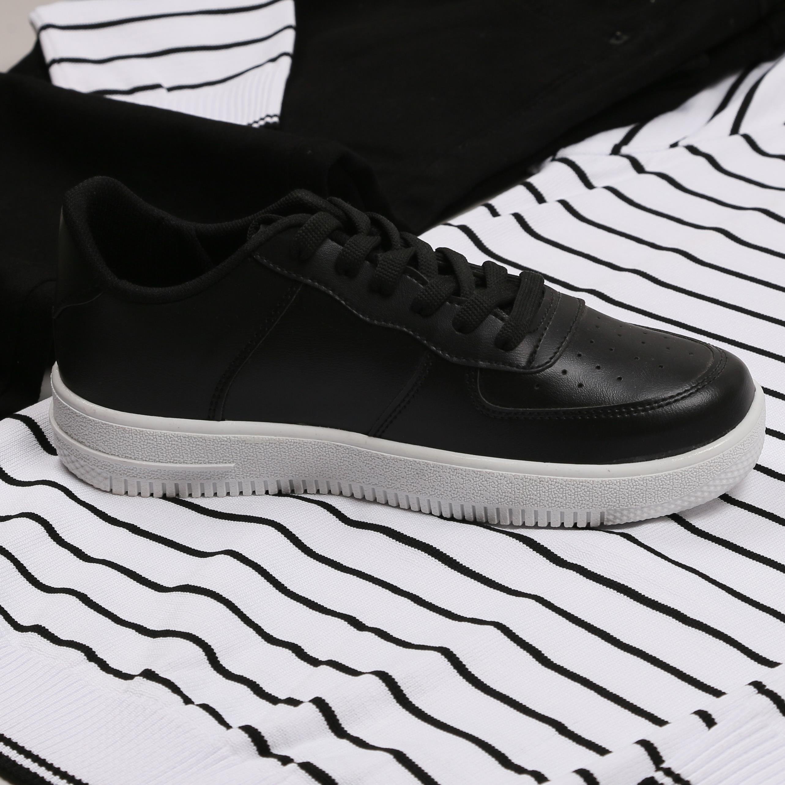 çizgili triko kazak kombini