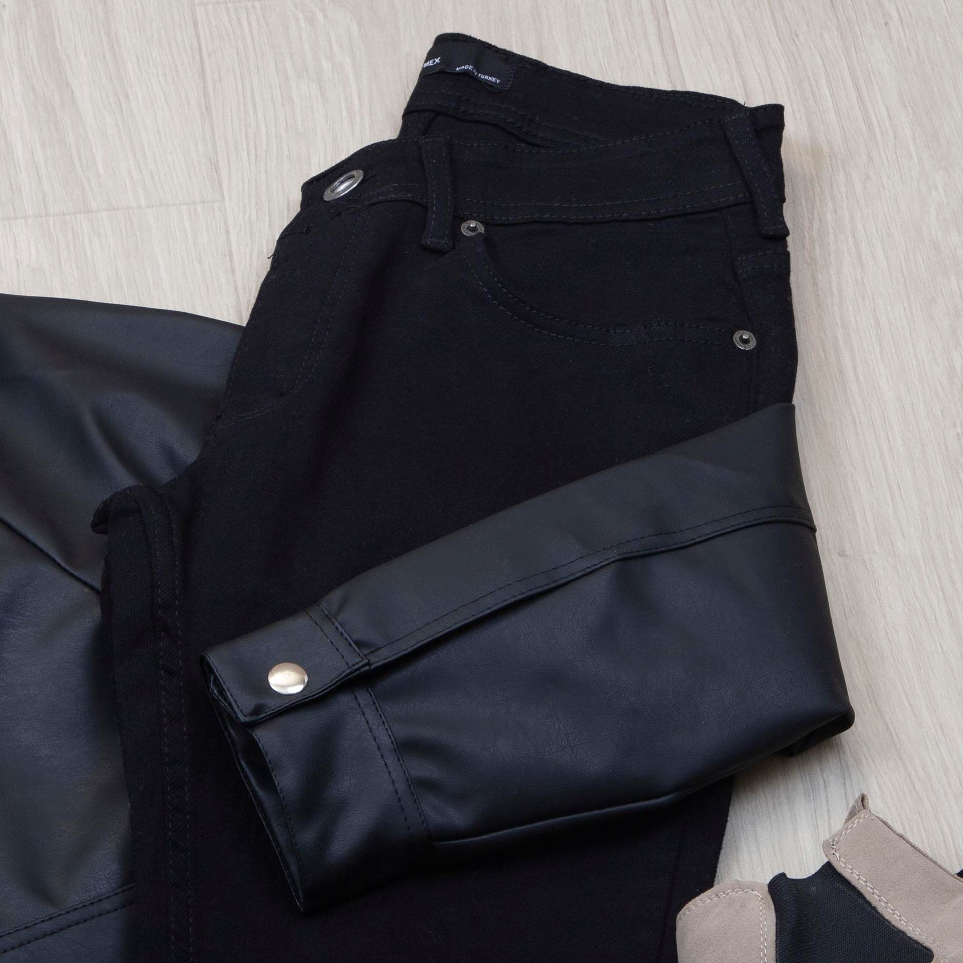 Deri Ceket Tişört Pantolon Ayakkabı Kombin