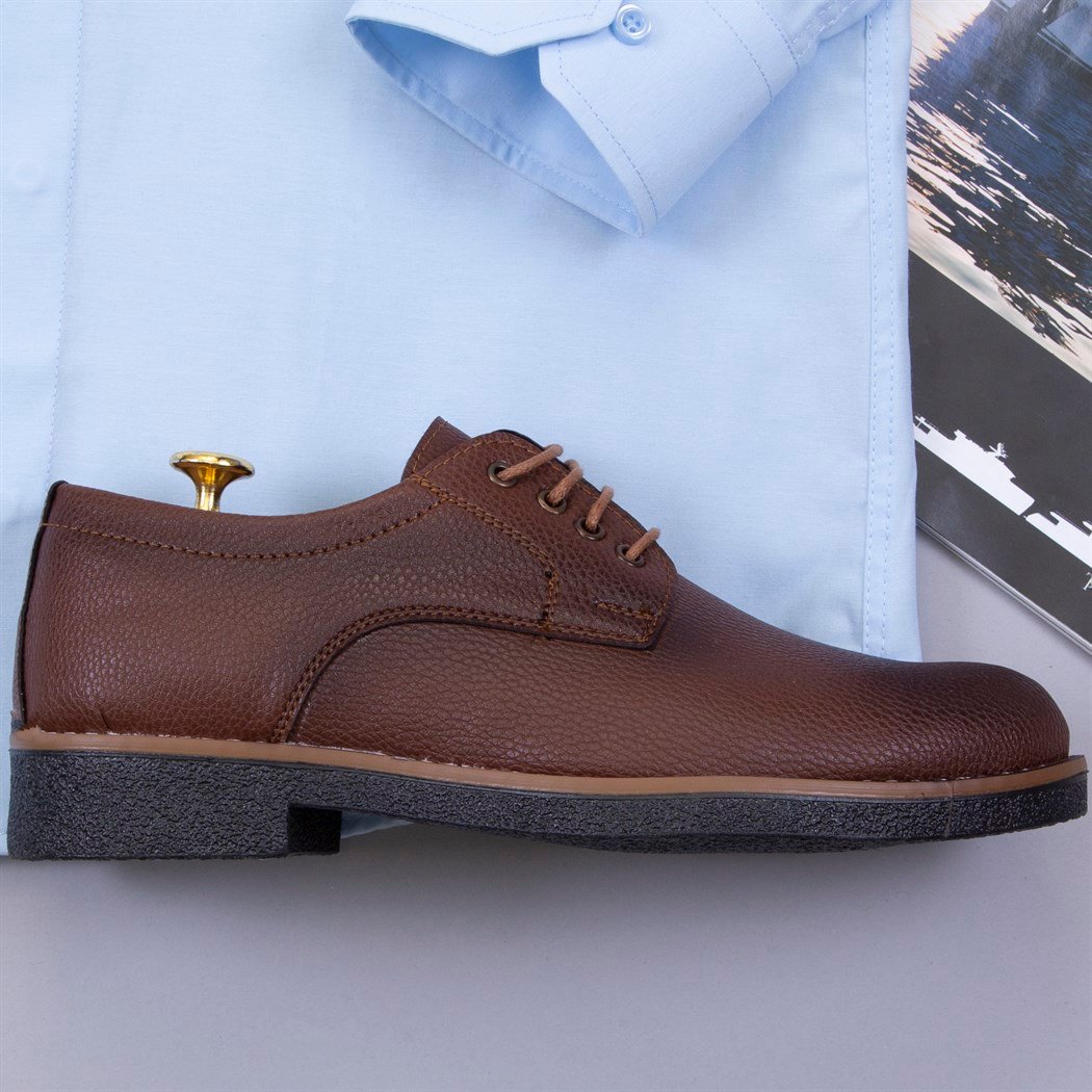 Ekose Kumaş Pantolon Gömlek Ayakkabı Kombin