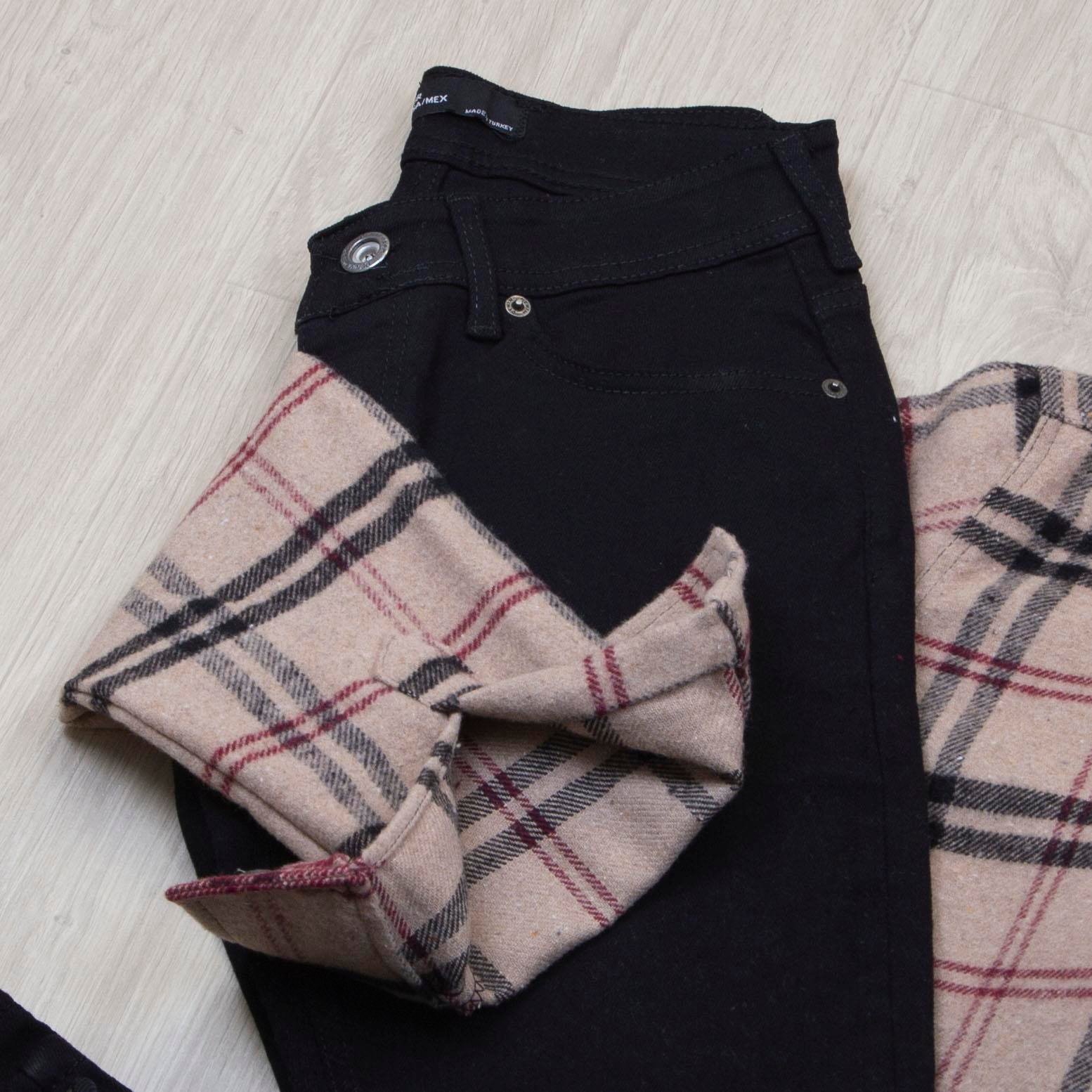 Ekose Oduncu Gömlek Pantolon Ayakkabı Kombin