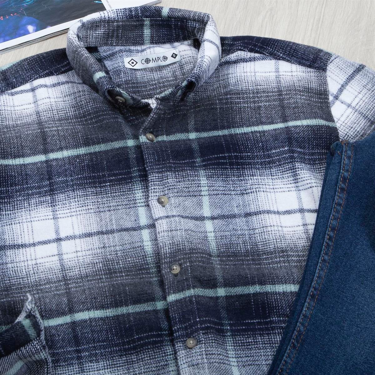 Ekose Oduncu Gömlek Pantolon Ayakkabı Kombin