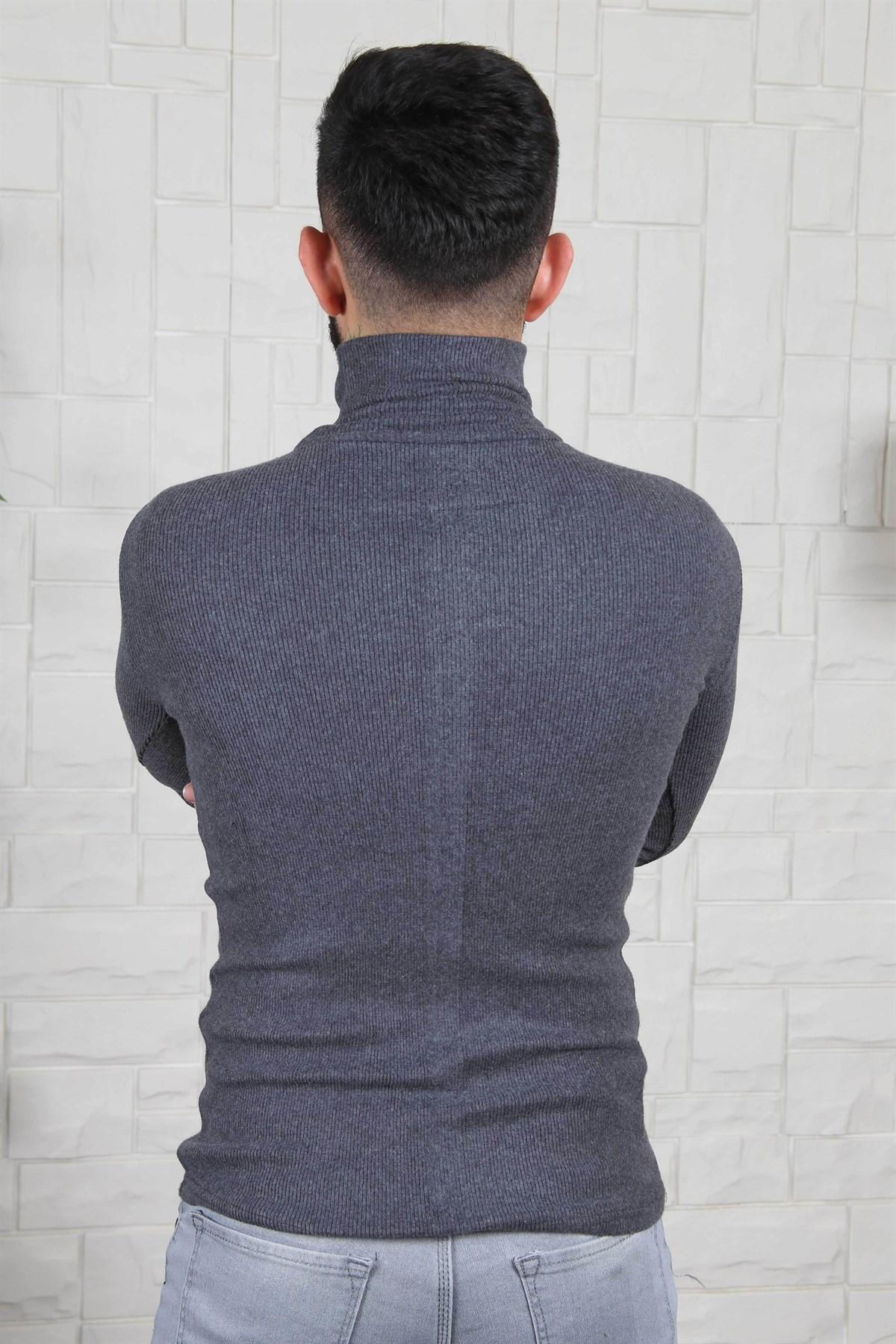 ERKEK BALIKCI YAKA ERKEK TRİKO K.GRI K.GRI