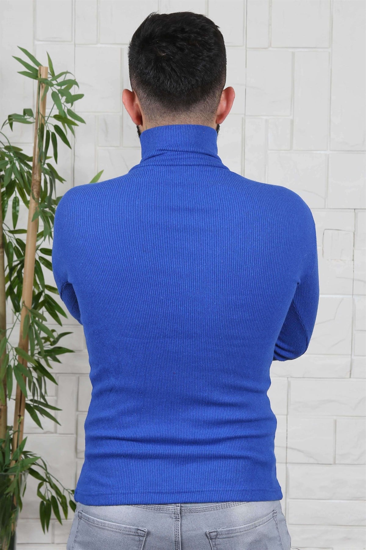 ERKEK BALIKCI YAKA ERKEK TRİKO SAX SAX