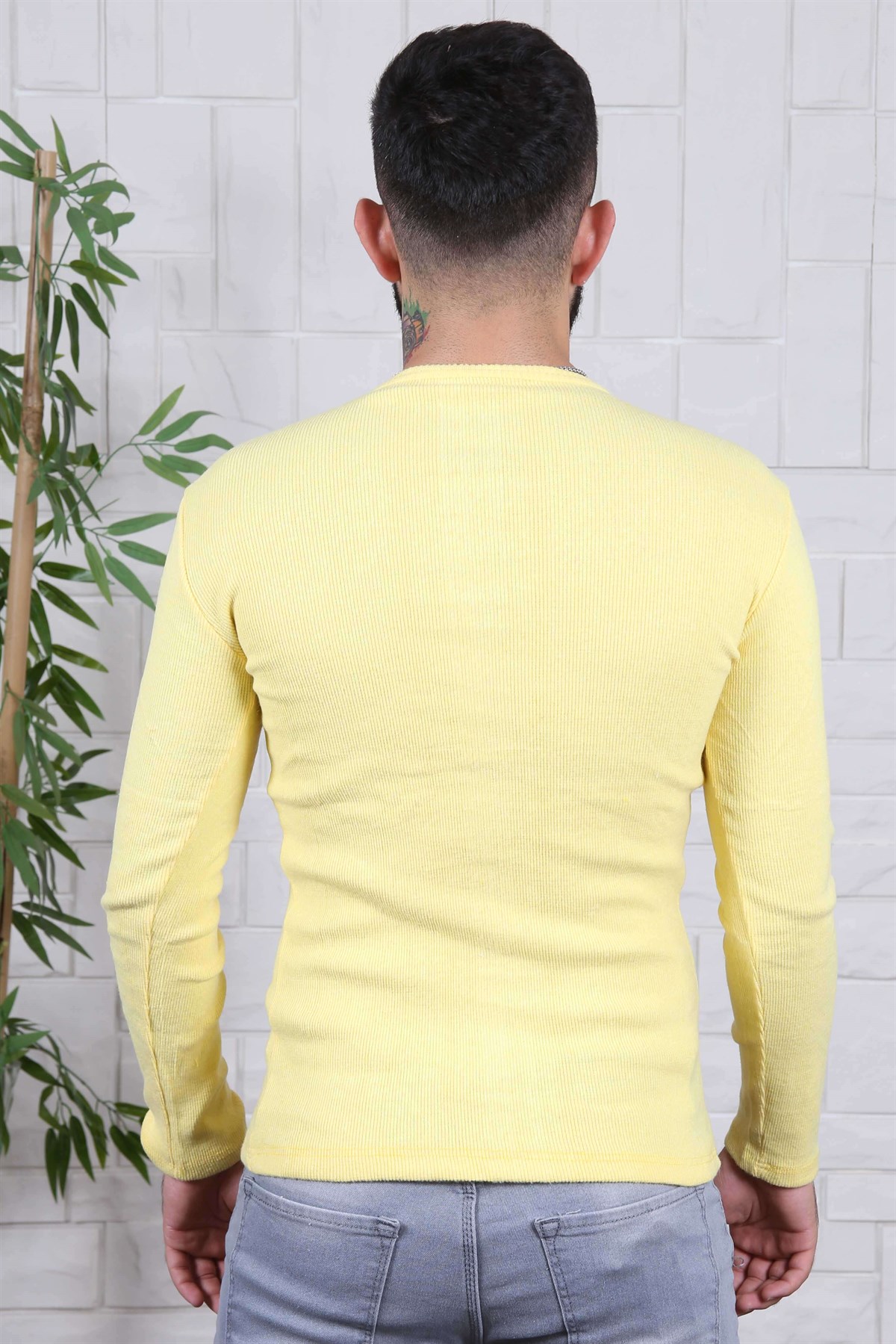 ERKEK BİSİKLET YAKA ERKEK TRİKO A.SARI A.SARI