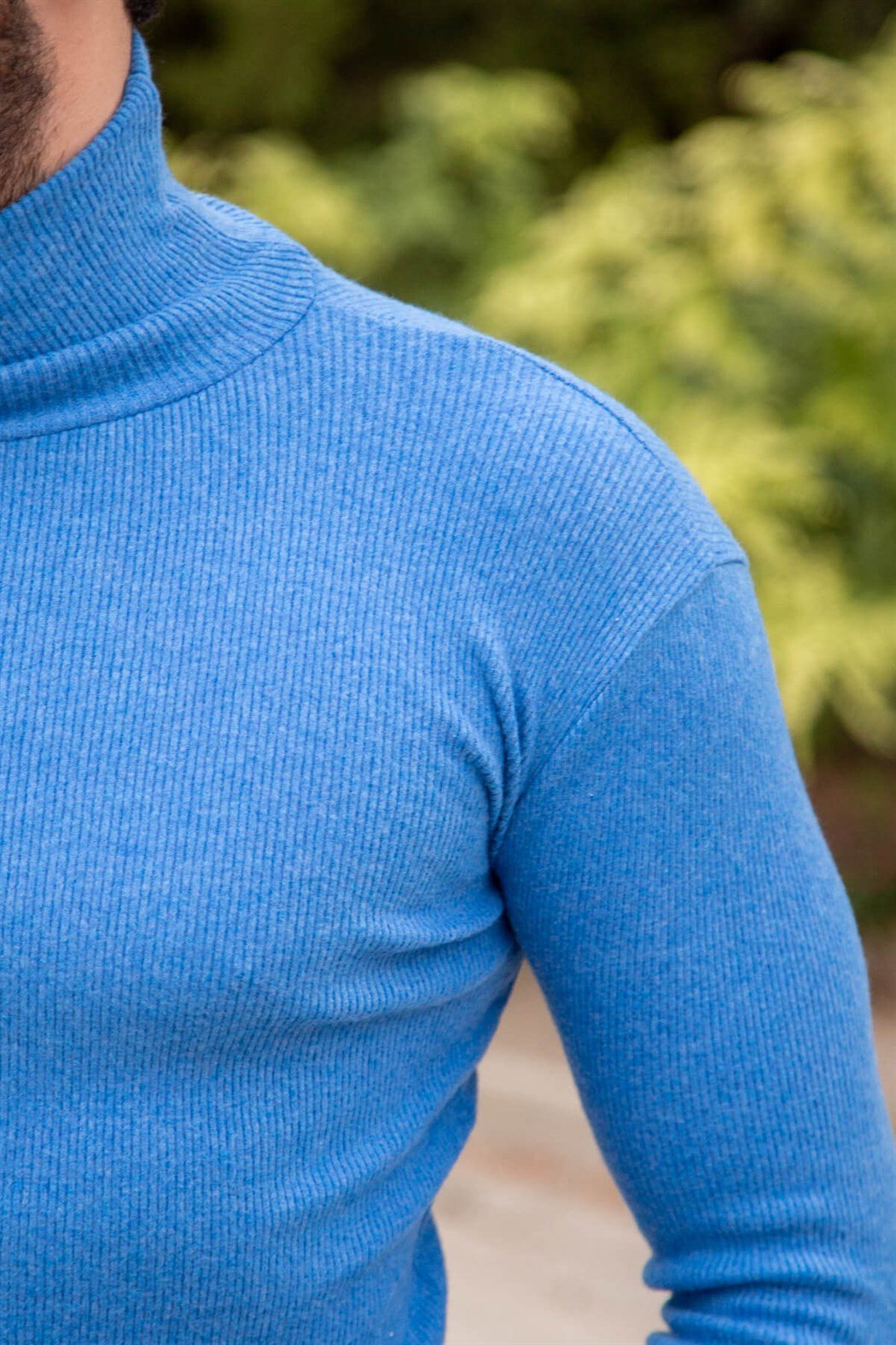 ERKEK Bogazlı Badi MAVİ boğazlı badi MAVİ