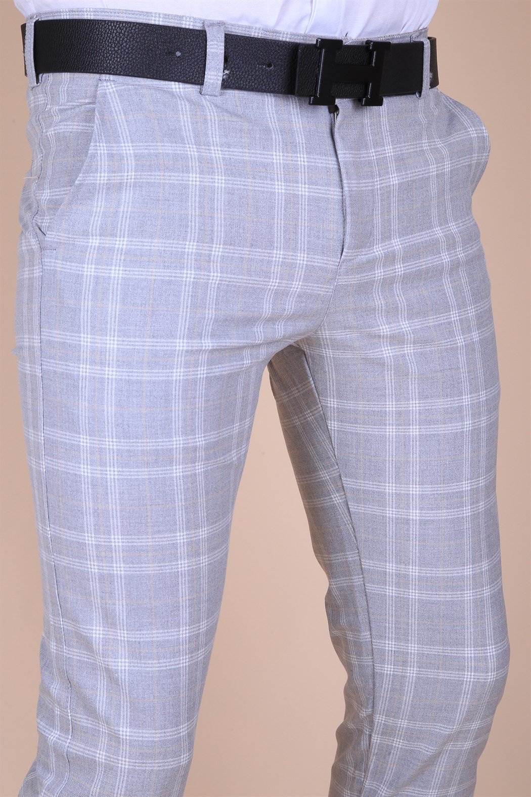 ERKEK  GRİ KUAMŞ PANTLON GRİ