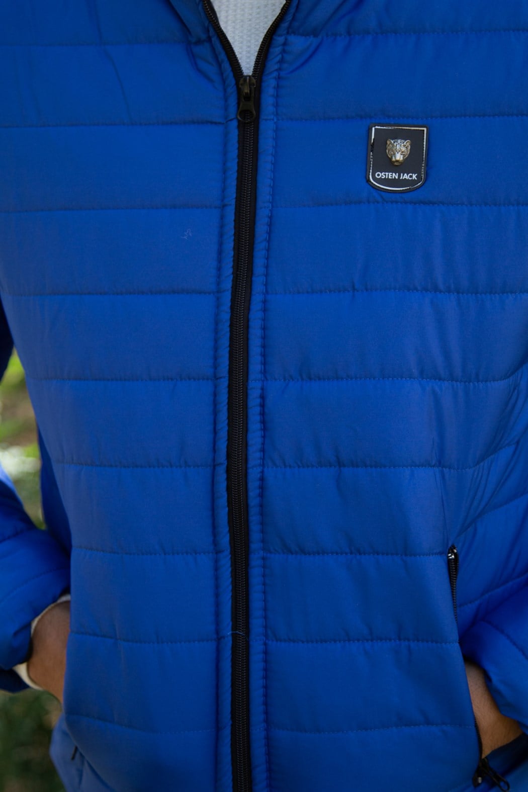 ERKEK Kapşonsuz Şişme Mont MAVI mont MAVI