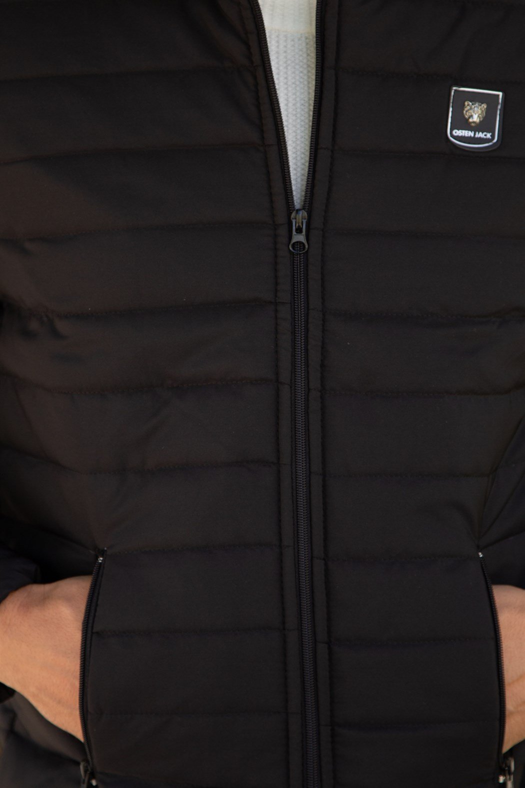 ERKEK Kapşonsuz Şişme Mont SIYAH mont SIYAH                                                       