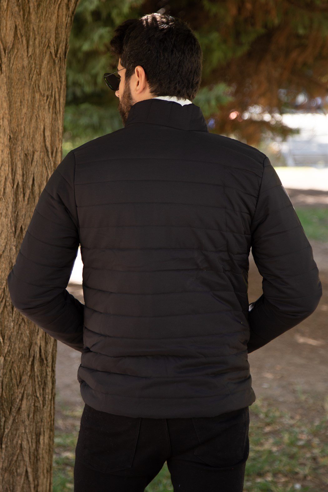 ERKEK Kapşonsuz Şişme Mont SIYAH mont SIYAH                                                       