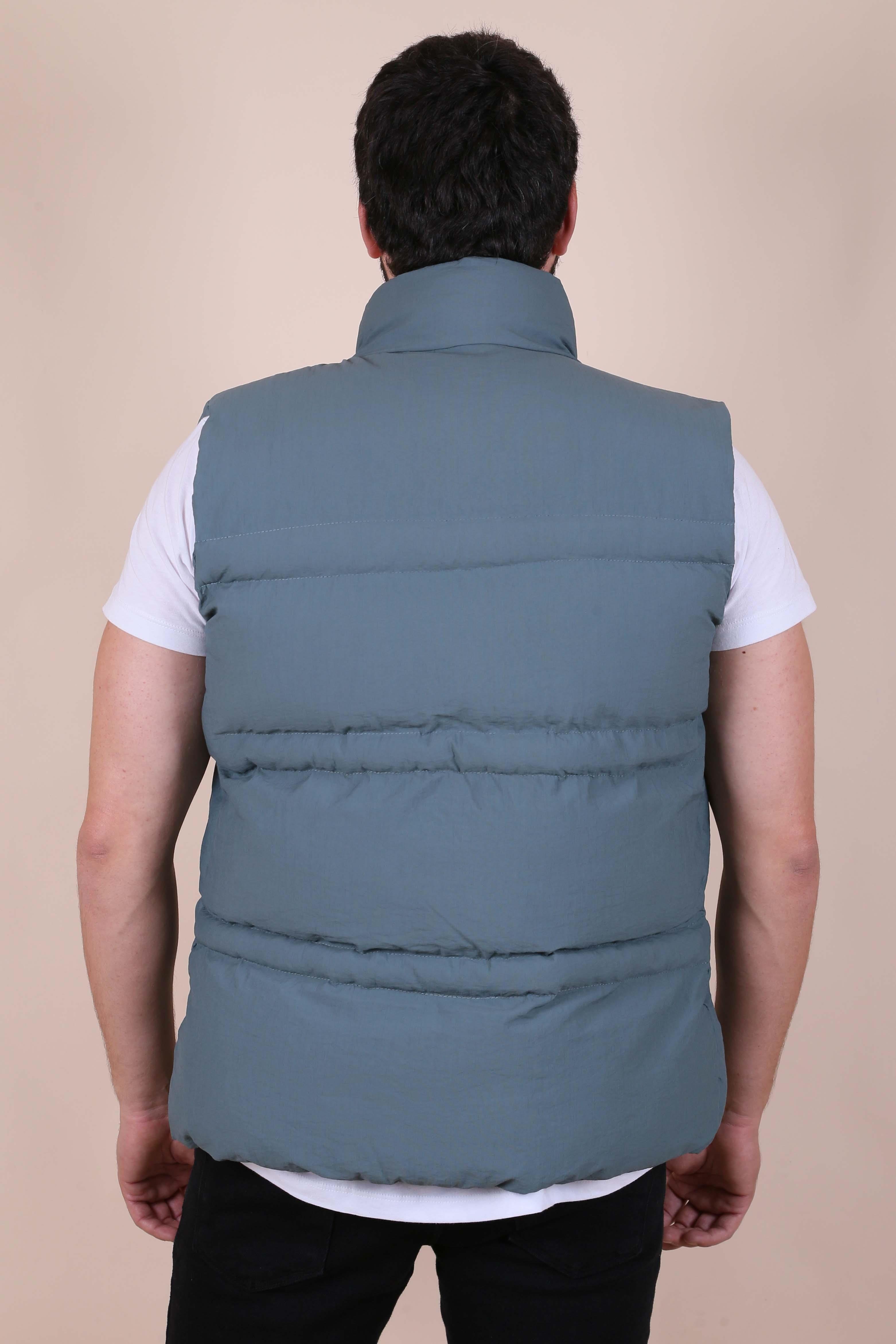 ERKEK KAPŞONSUZ ŞİŞME YELEK WODEX PETROL YELEK PETROL