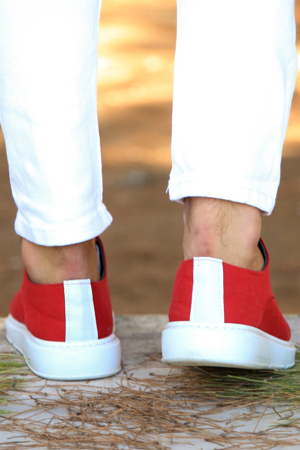 ERKEK  KIRMIZI GÜNLÜK AYAKKABI KIRMIZI                                                     