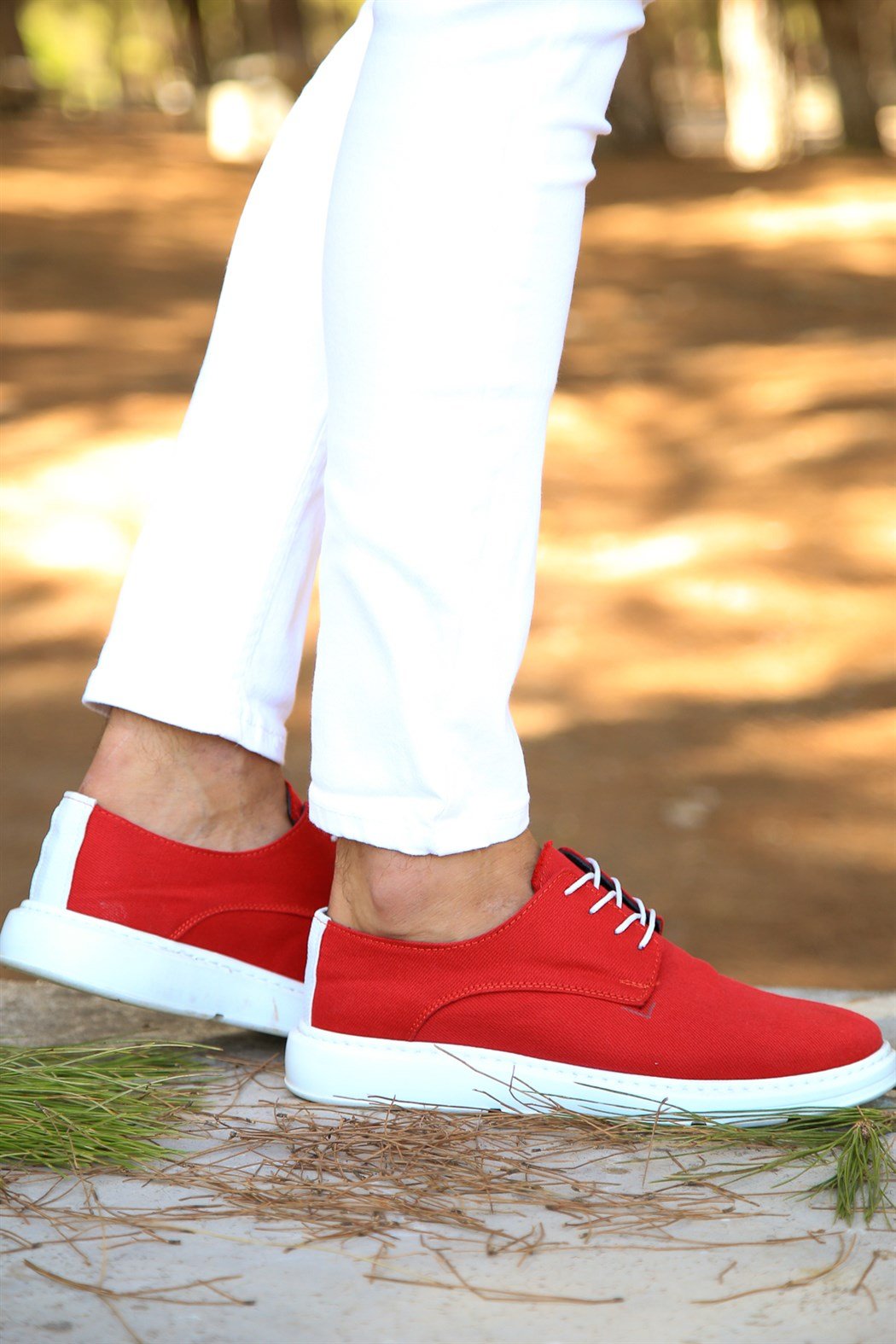 ERKEK  KIRMIZI GÜNLÜK AYAKKABI KIRMIZI                                                     