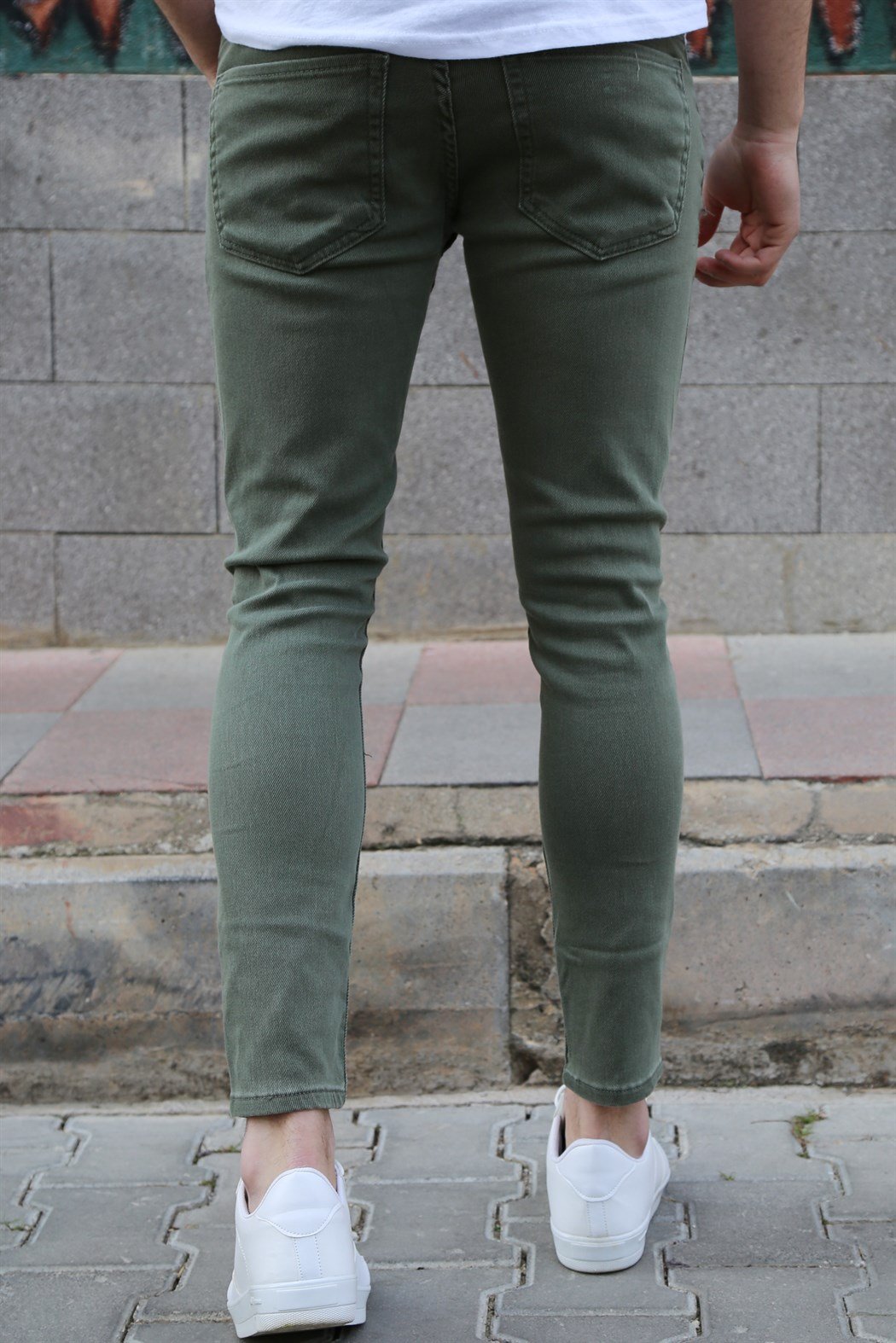 ERKEK LİKRALI YEŞİL JEAN YEŞİL