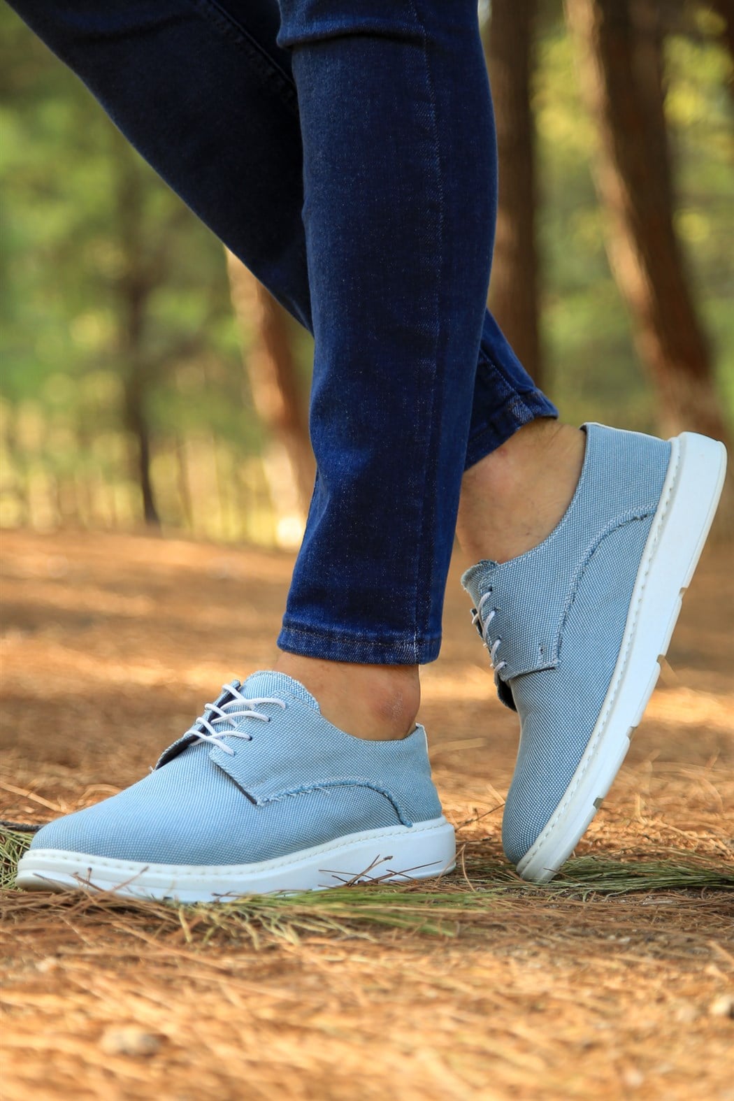 ERKEK  MAVİ GÜNLÜK AYAKKABI MAVİ