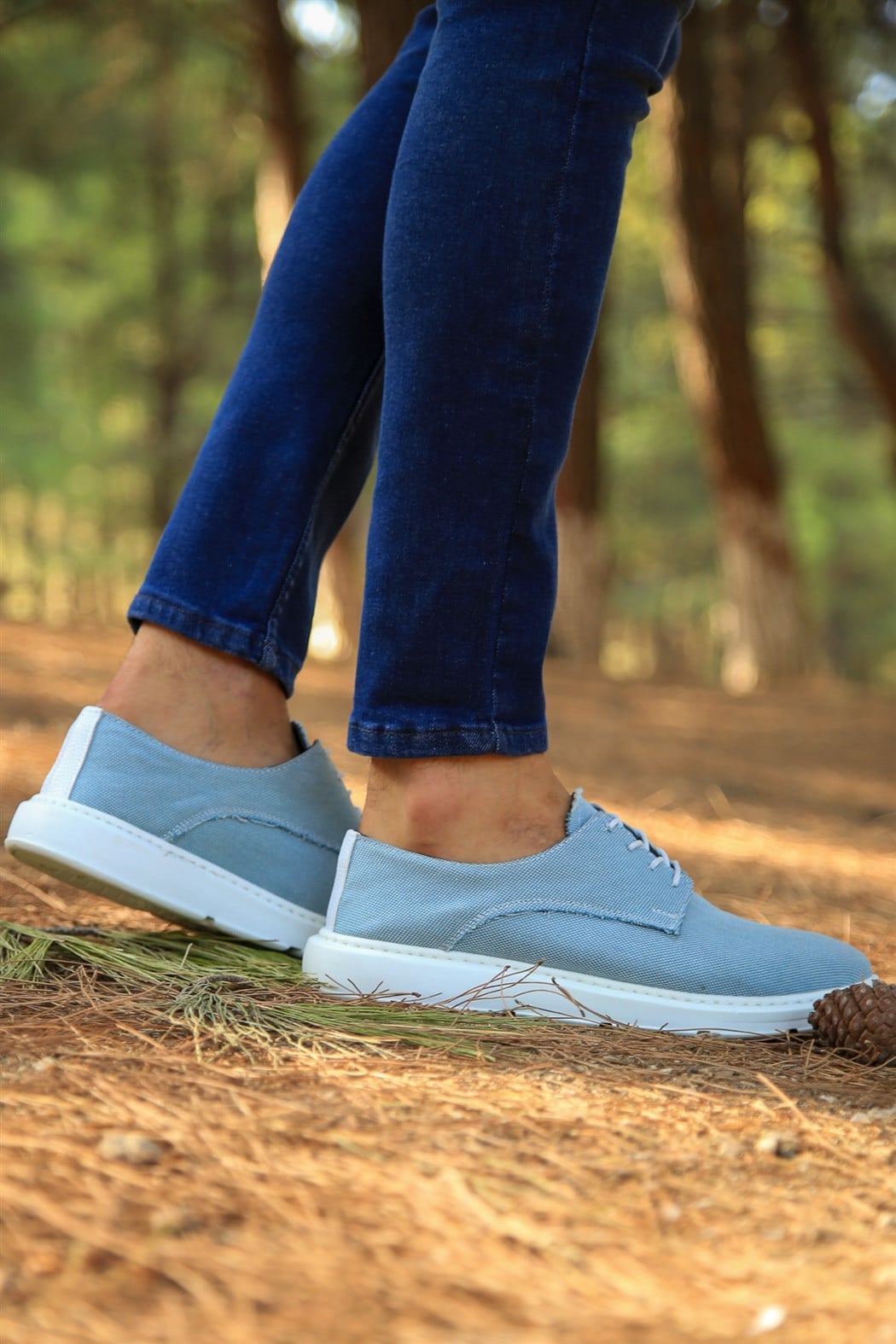 ERKEK  MAVİ GÜNLÜK AYAKKABI MAVİ