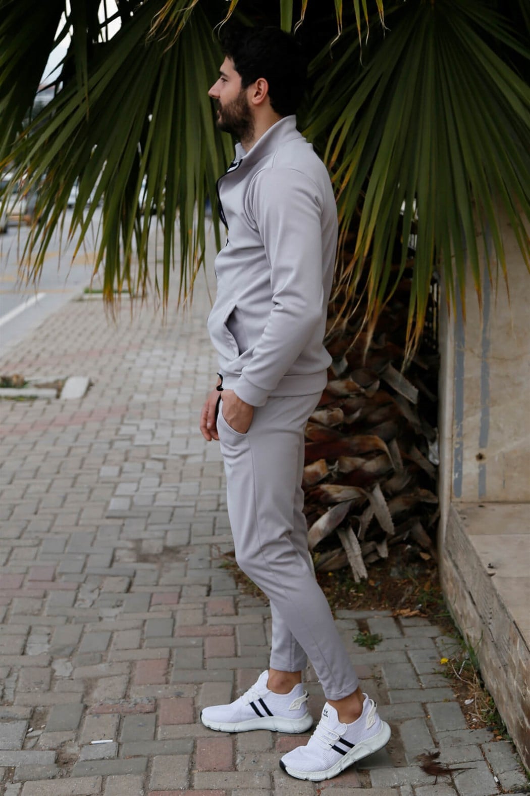 ERKEK Scuba Eşofman Takımı GRİ GRİ