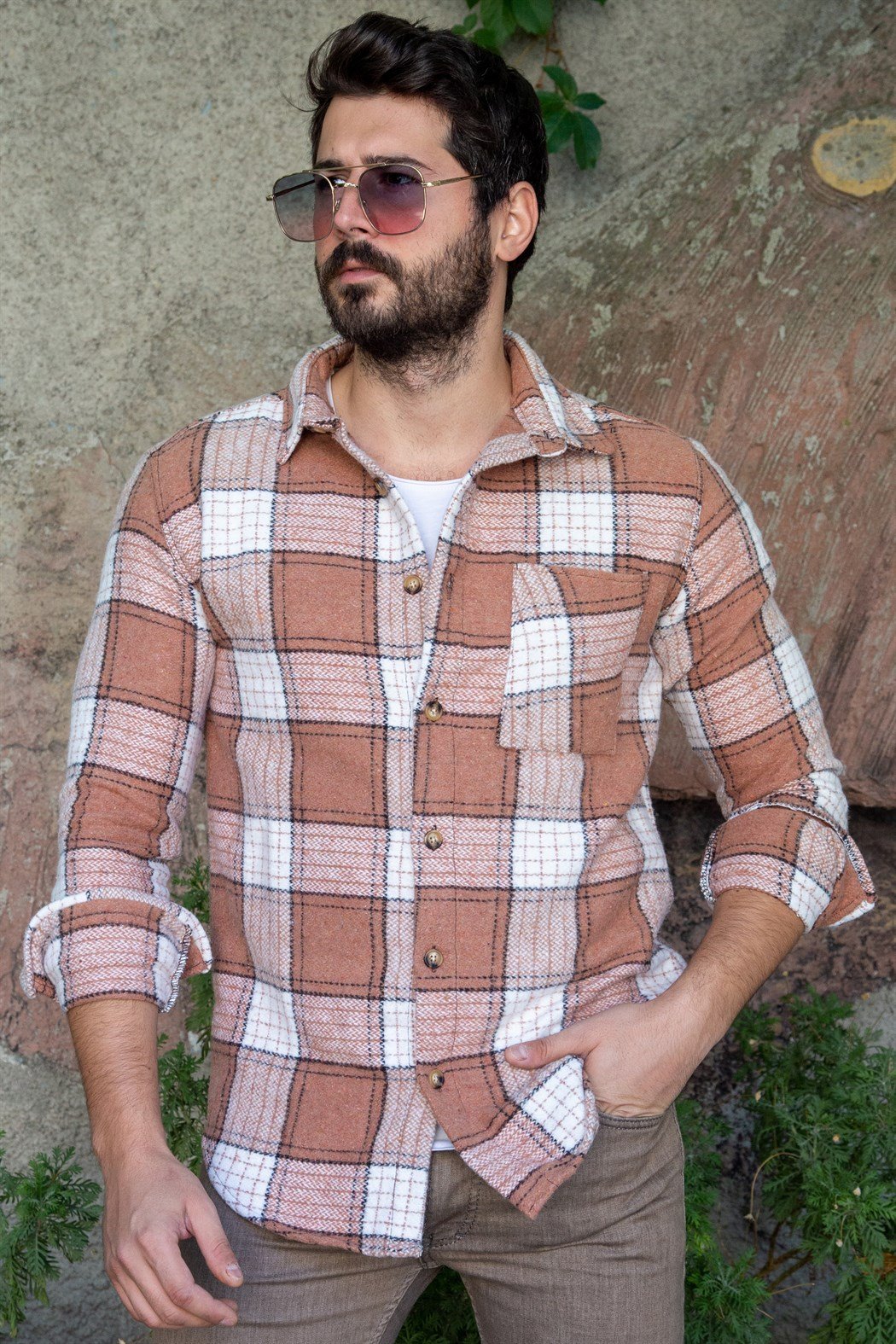 ERKEK  siyah-taba-gri ekose siyah-taba-gri ekose