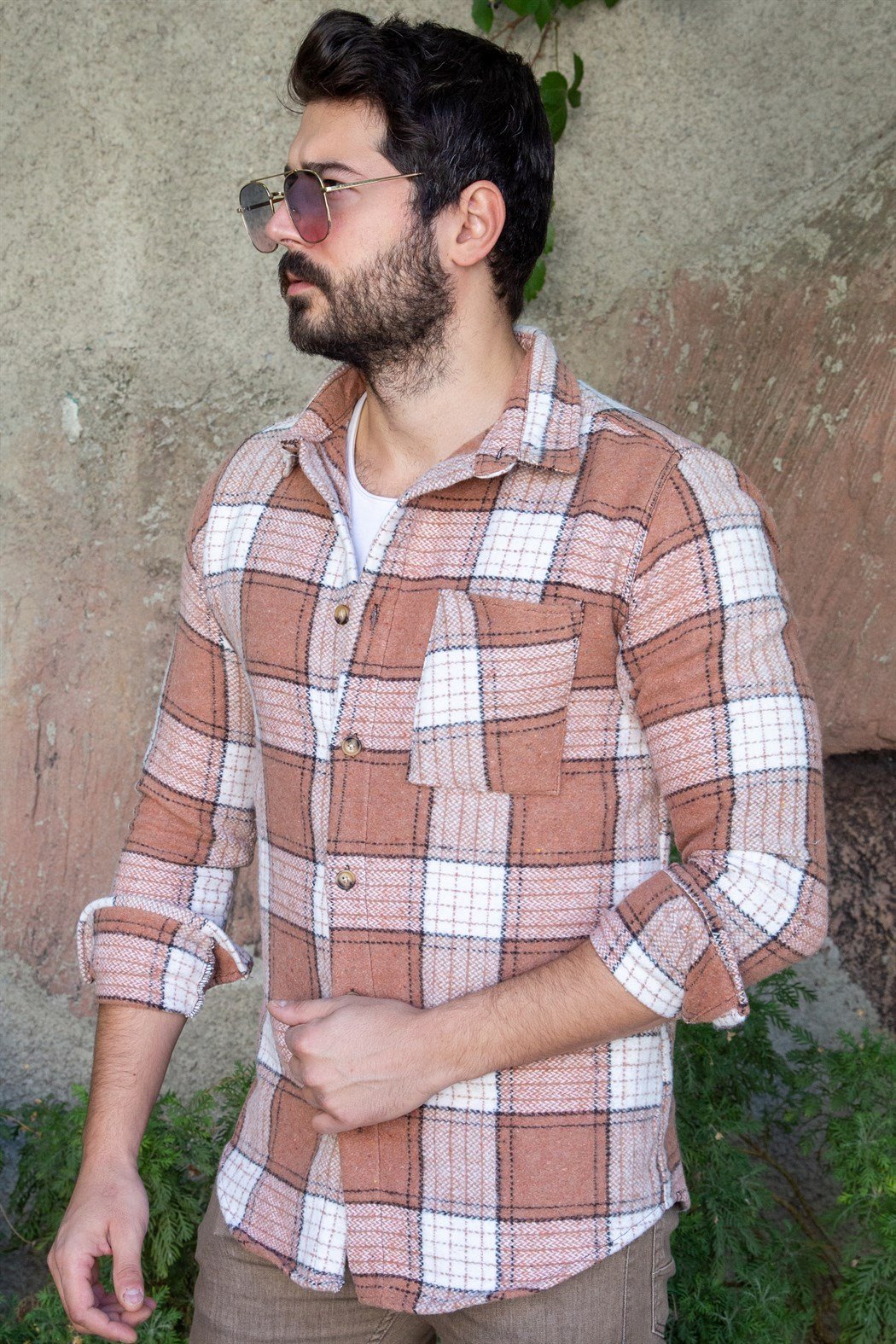 ERKEK  siyah-taba-gri ekose siyah-taba-gri ekose