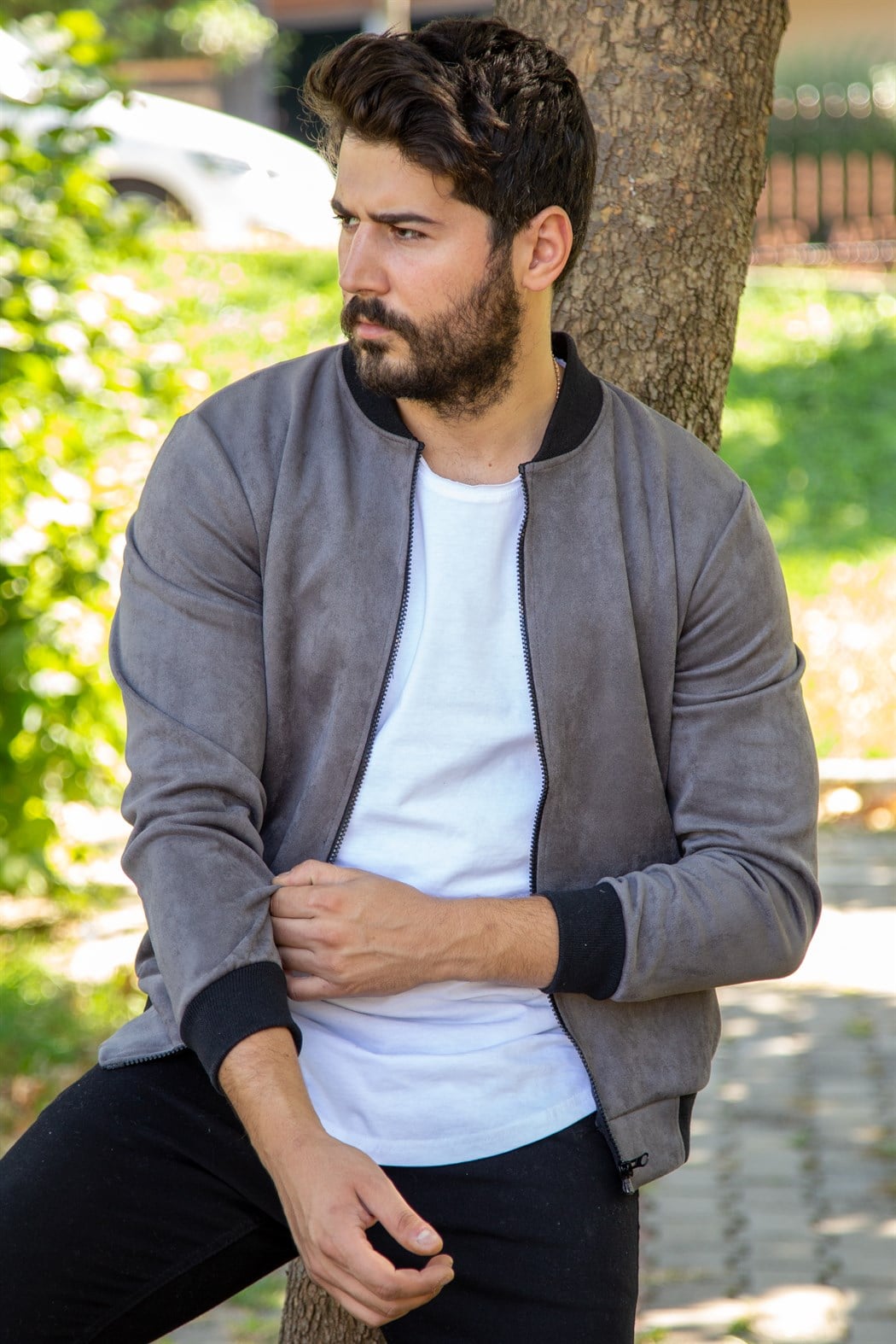 ERKEK SÜET CEKET GRİ SÜET CEKET GRİ