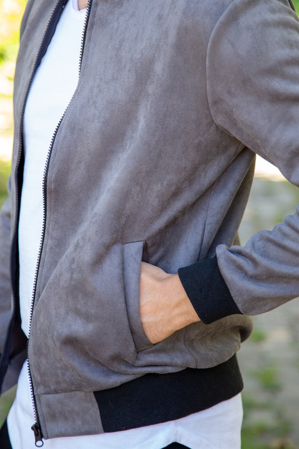 ERKEK SÜET CEKET GRİ SÜET CEKET GRİ