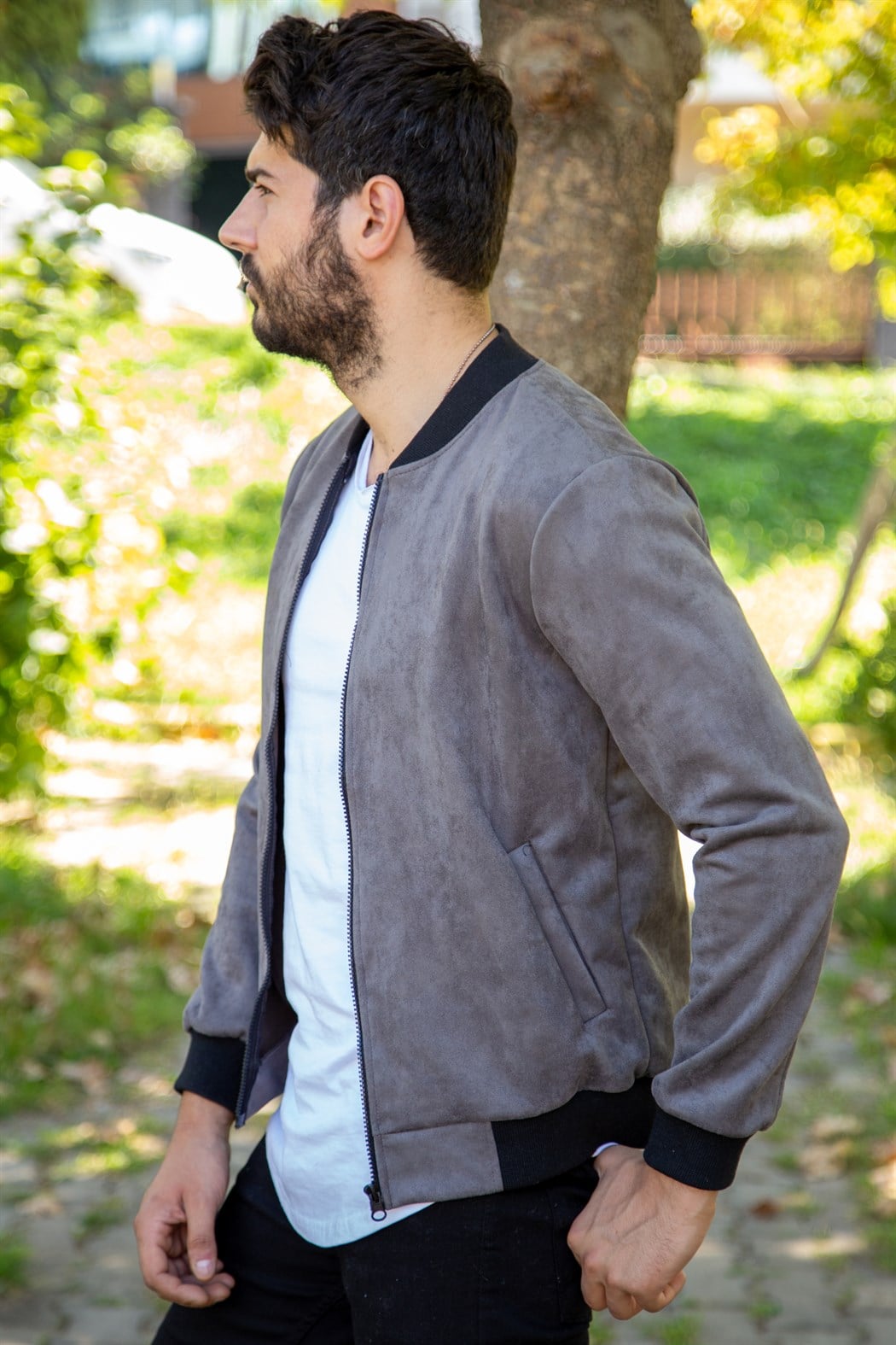 ERKEK SÜET CEKET GRİ SÜET CEKET GRİ