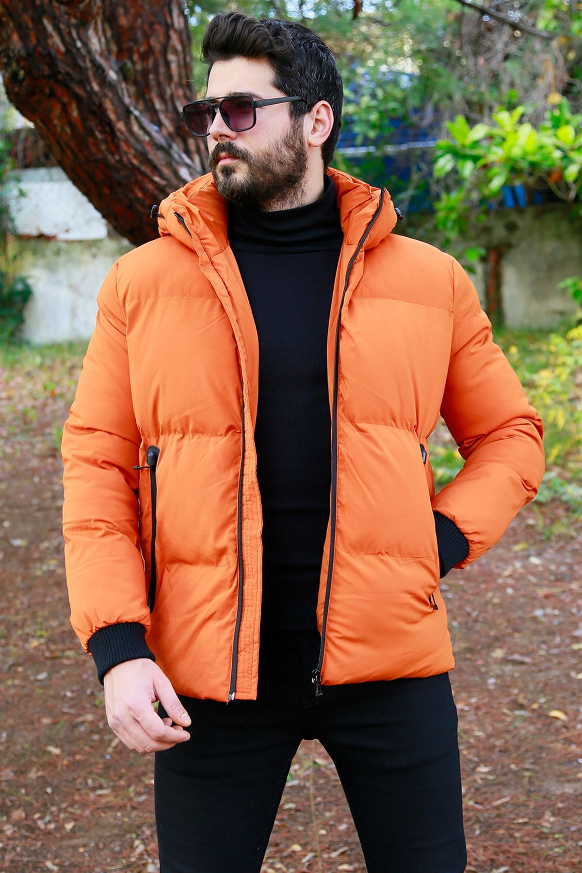 ERKEK  TURUNCU KAPŞONLU TURUNCU KAPŞONLU