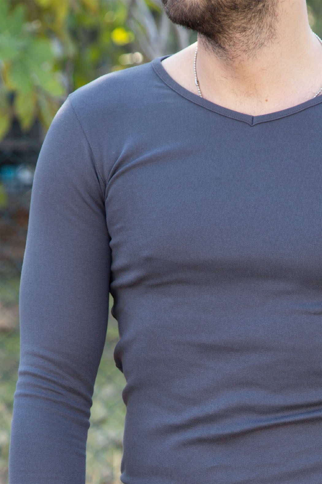 ERKEK V Yaka Uzun Kol Body ANTRASİT BODY ANTRASİT