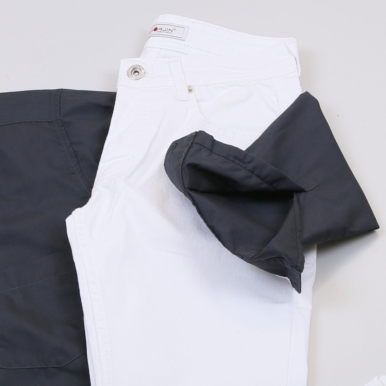 Füme Gömlek Beyaz Pantolon Ayakkabı Kombin