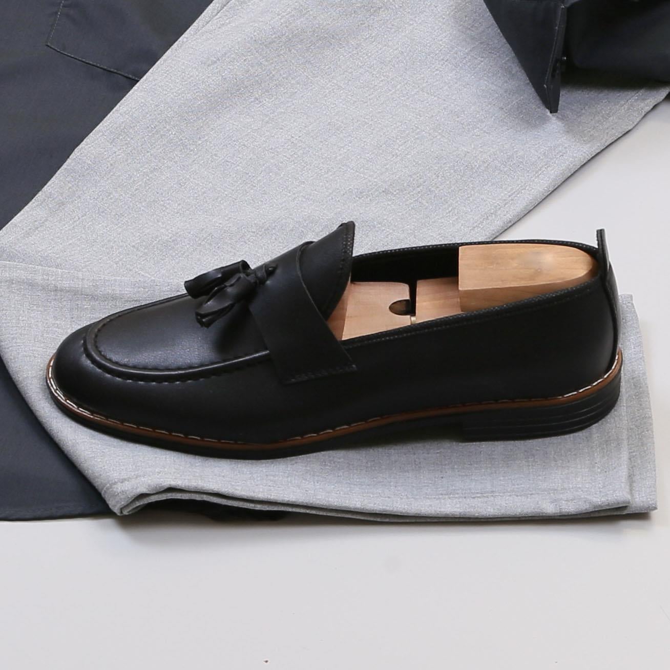 Füme Gömlek Gri Pantolon Ayakkabı Kombin