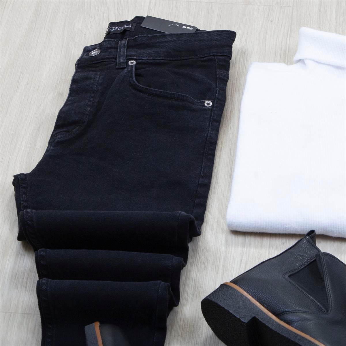 Füme Kaşe Ceket Boğazlı Body Pantolon Bot Kombin