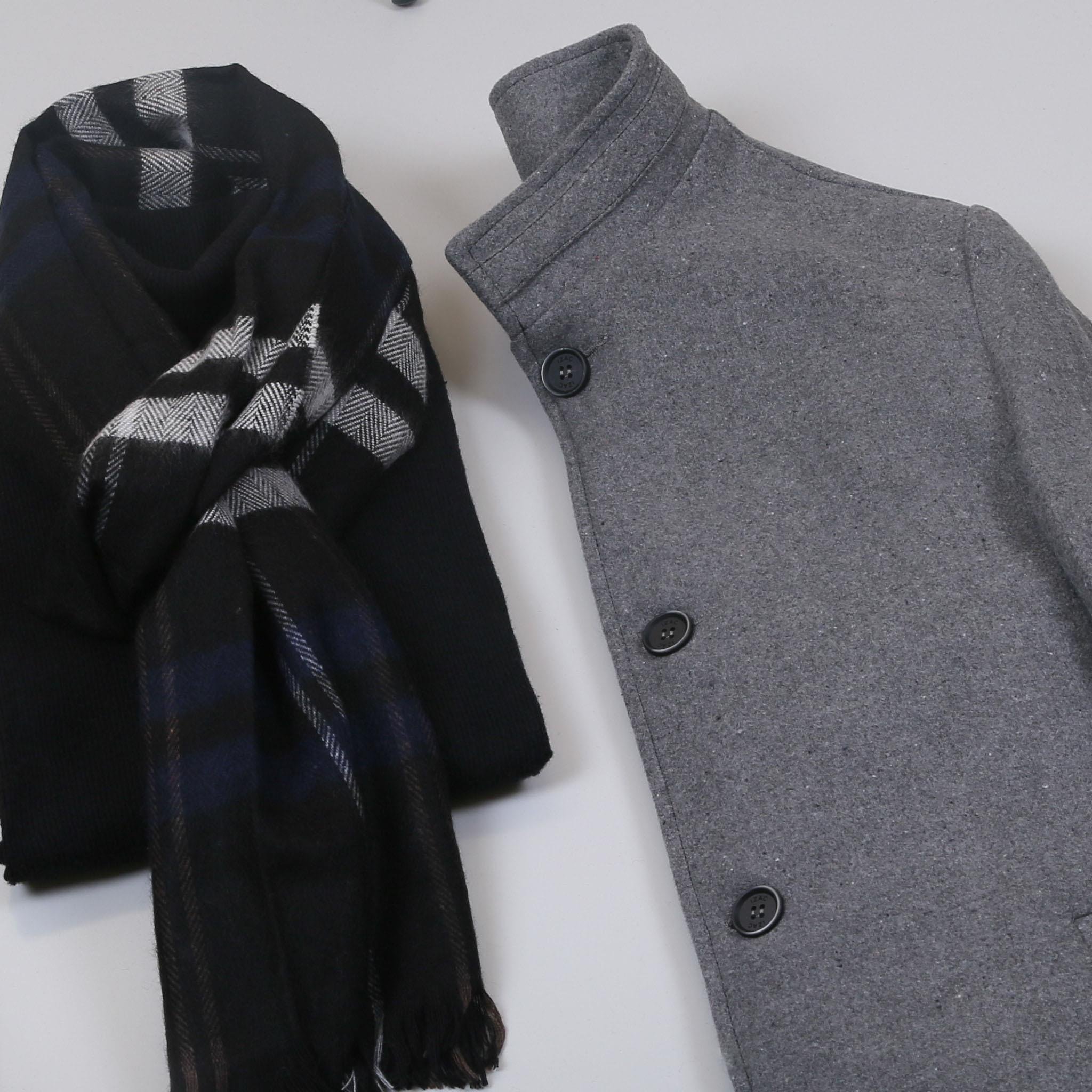 Füme Kaşe Kaban Boğazlı Body Pantolon Ayakkabı Kombin