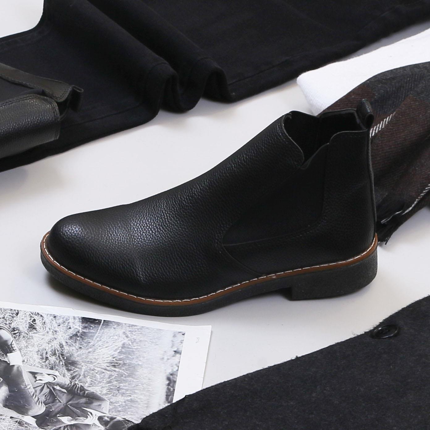 Füme Kaşe Kaban Boğazlı Body Pantolon Bot Kombin