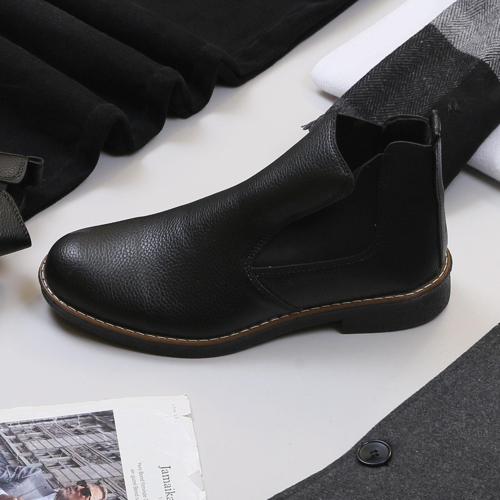 Füme Kaşe Kaban Boğazlı Body Pantolon Bot Kombin