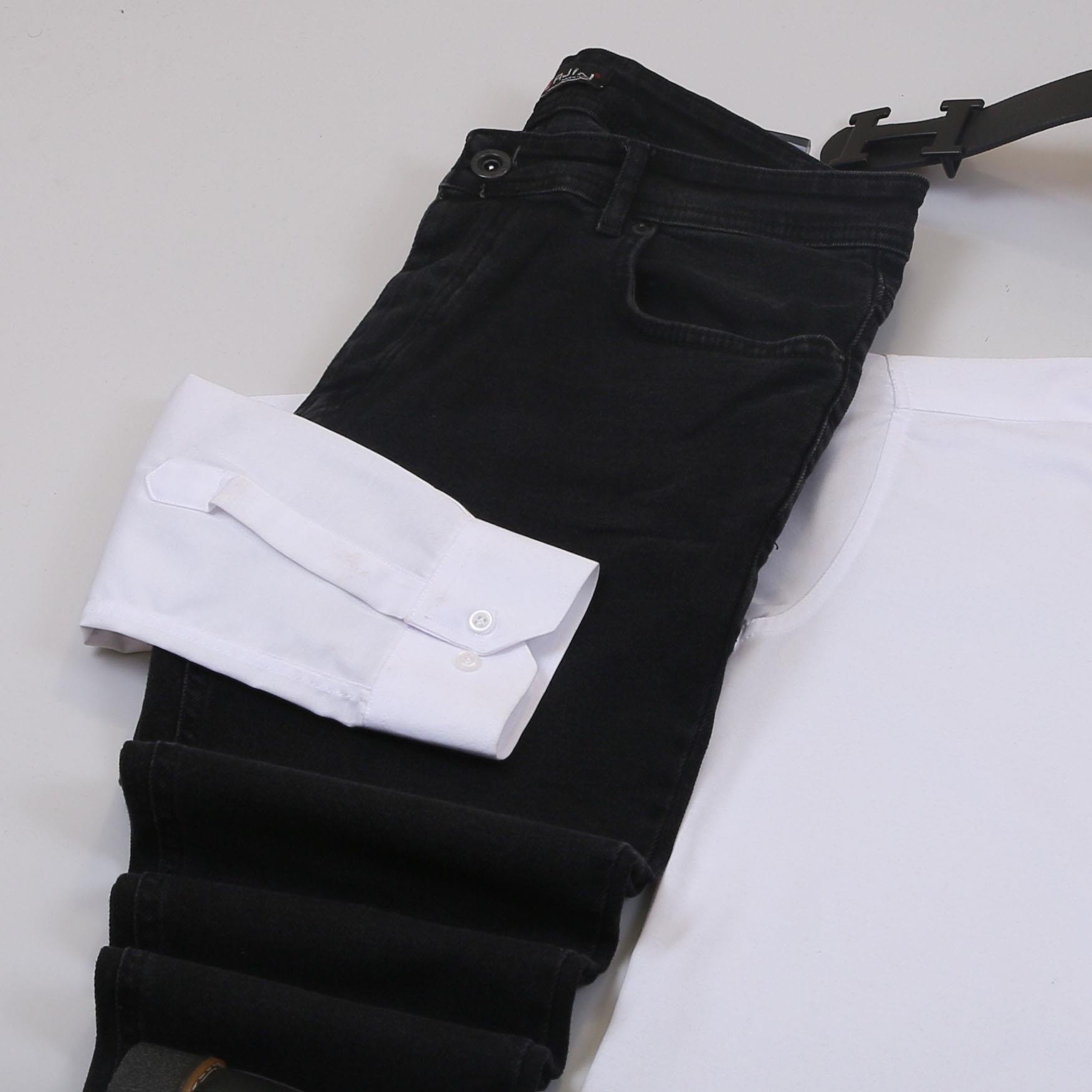 Füme Kırçıllı Kaşe Kaban Gömlek Pantolon Bot Kombin