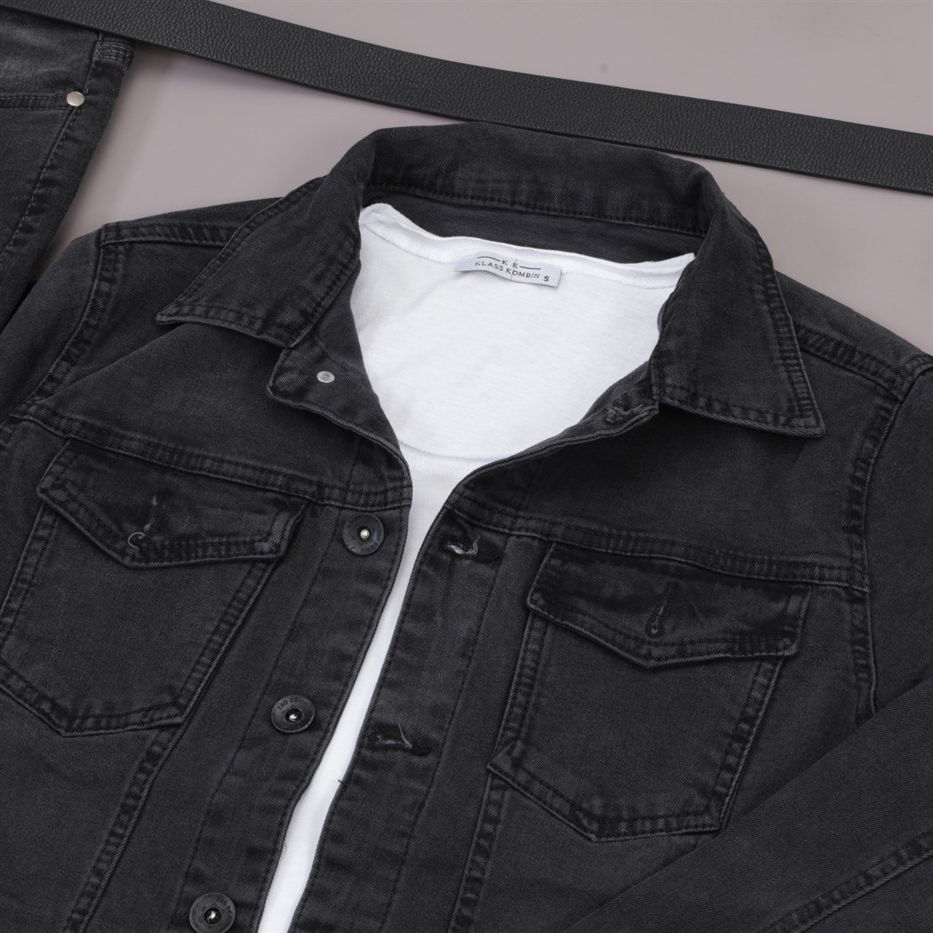 Füme Kot Ceket Ayakkabı Pantolon Kombini