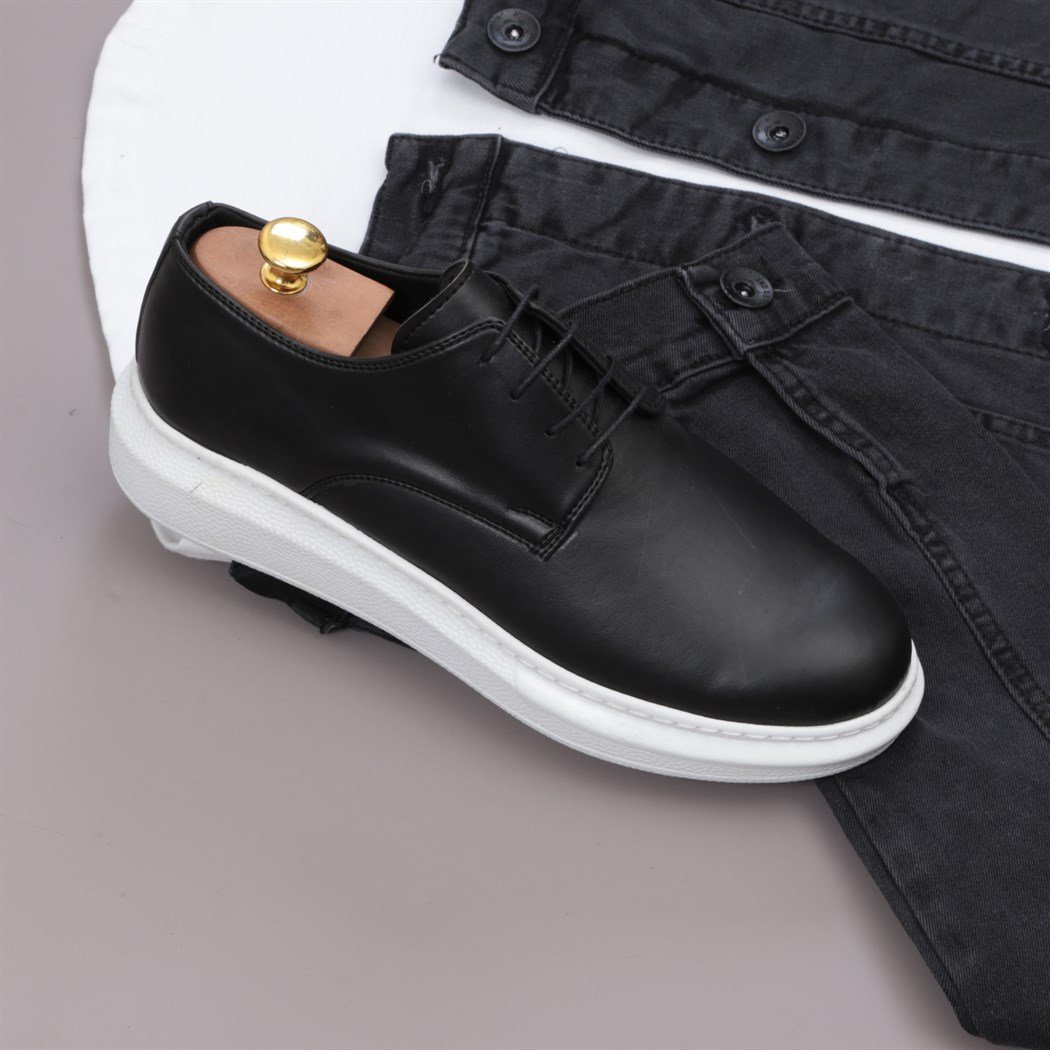 Füme Kot Ceket Ayakkabı Pantolon Kombini