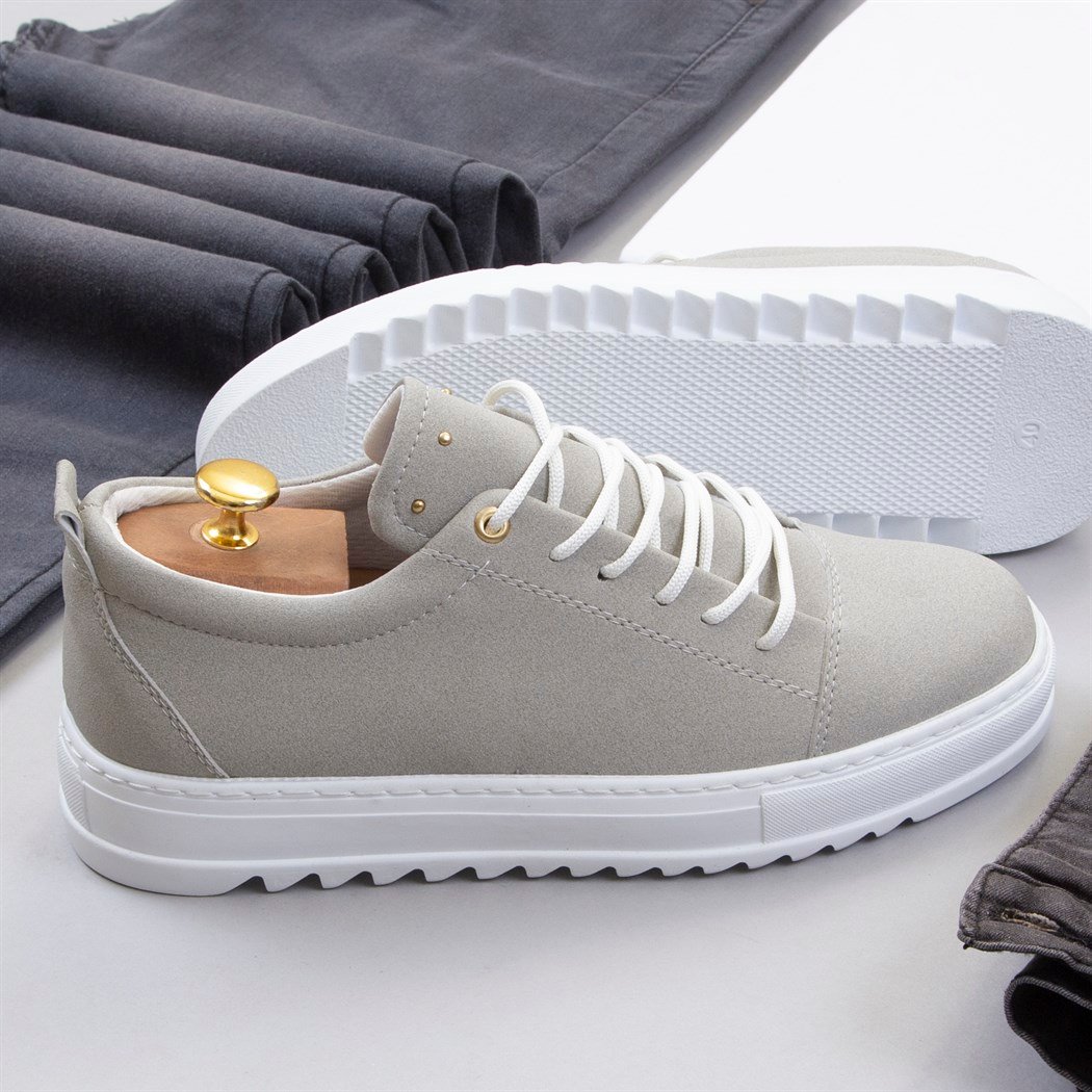 Füme Kot Ceket Tişört Pantolon Ayakkabı Kombin