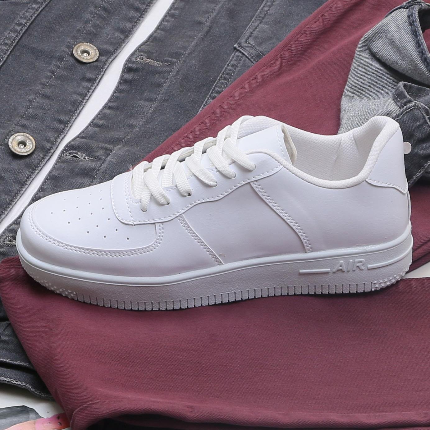 Füme Kot Ceket Tişört Pantolon Ayakkabı Kombin