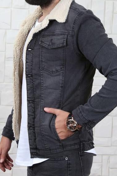 Füme Kürklü Kot Ceket