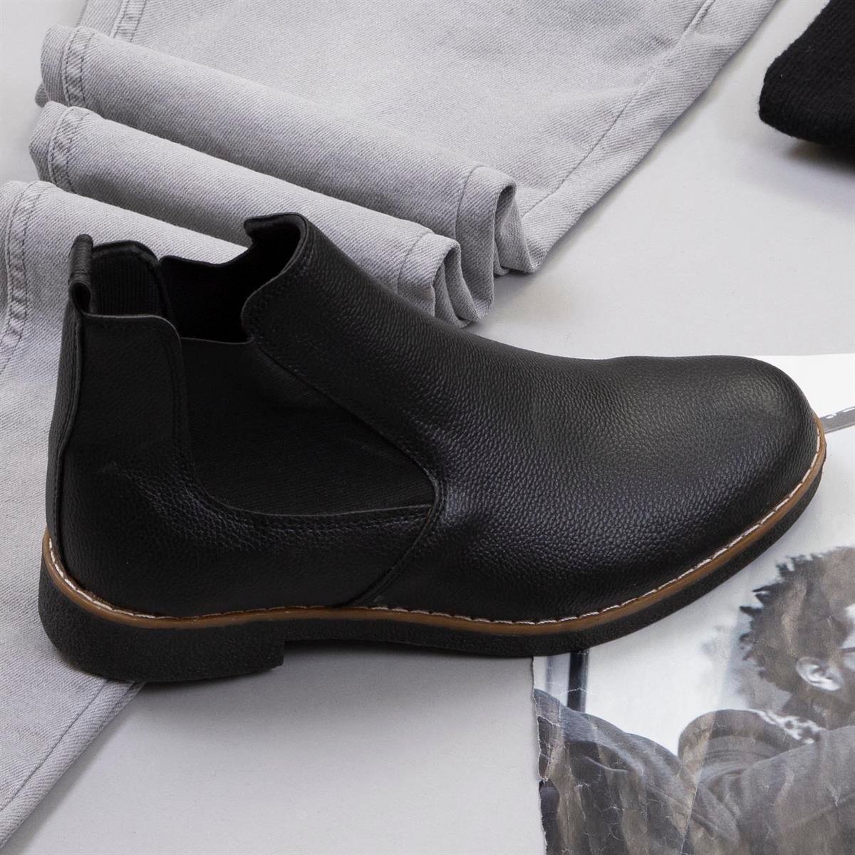 Füme Kürklü Kot Ceket Boğazlı Kazak Pantolon Bot Kombin