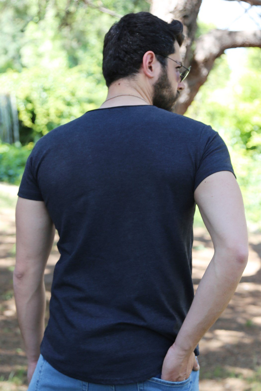 Füme Oval Kesim Basic Tshirt 