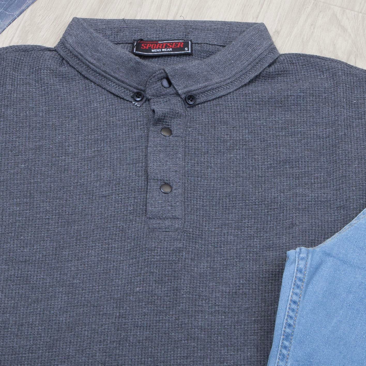 Füme Polo Yaka Tişört Pantolon Ayakkabı Kombin