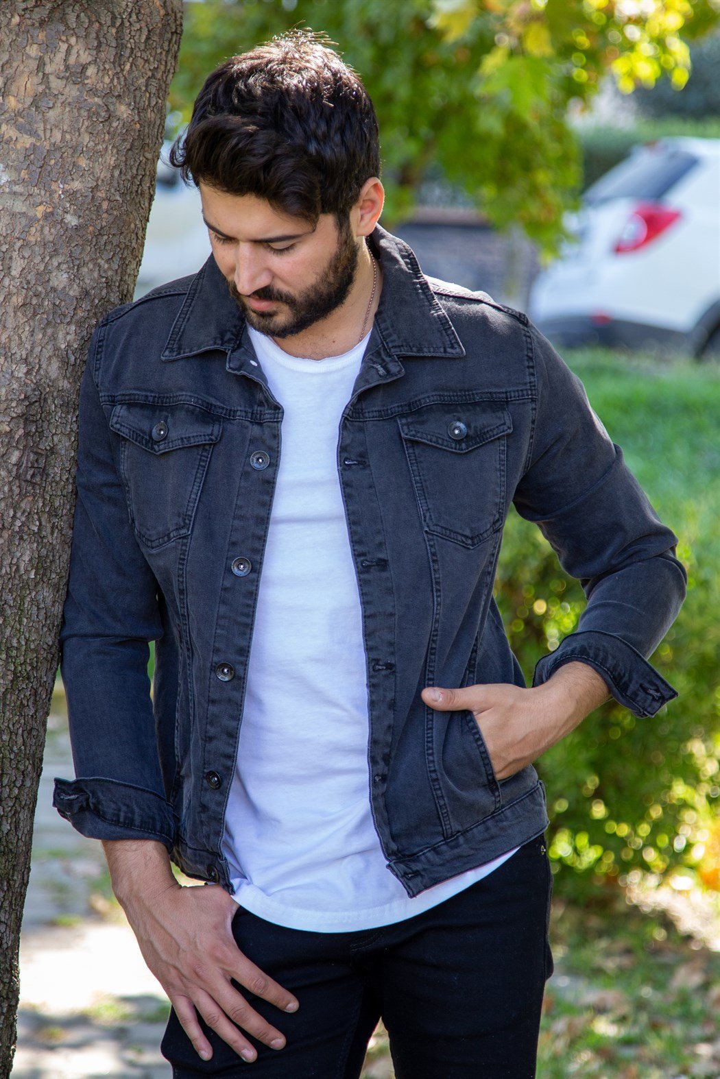 Füme slim fit kot ceket